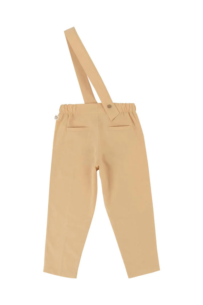 Organic Cotton Overall Pants in Yellow | Bright and Comfortable Kids' Wear