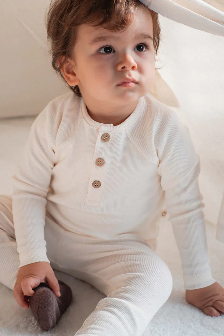 Organic Cotton Camisole Longsleeve - White Kids Wear | Soft and Versatile Comfort