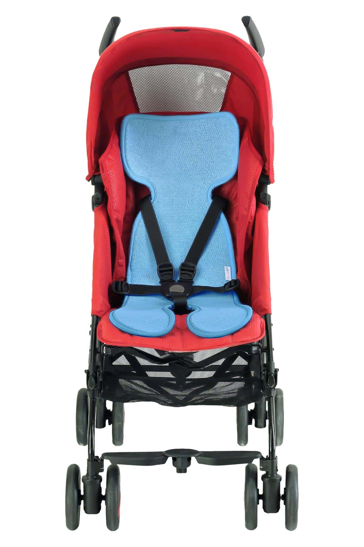 Organic Cotton Blue Baby Pram Cushion | Soft and Breathable