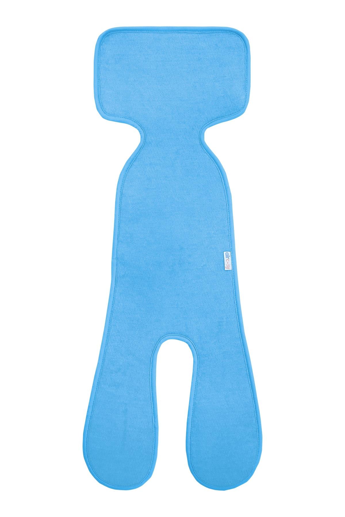 Organic Cotton Blue Baby Pram Cushion | Soft and Breathable