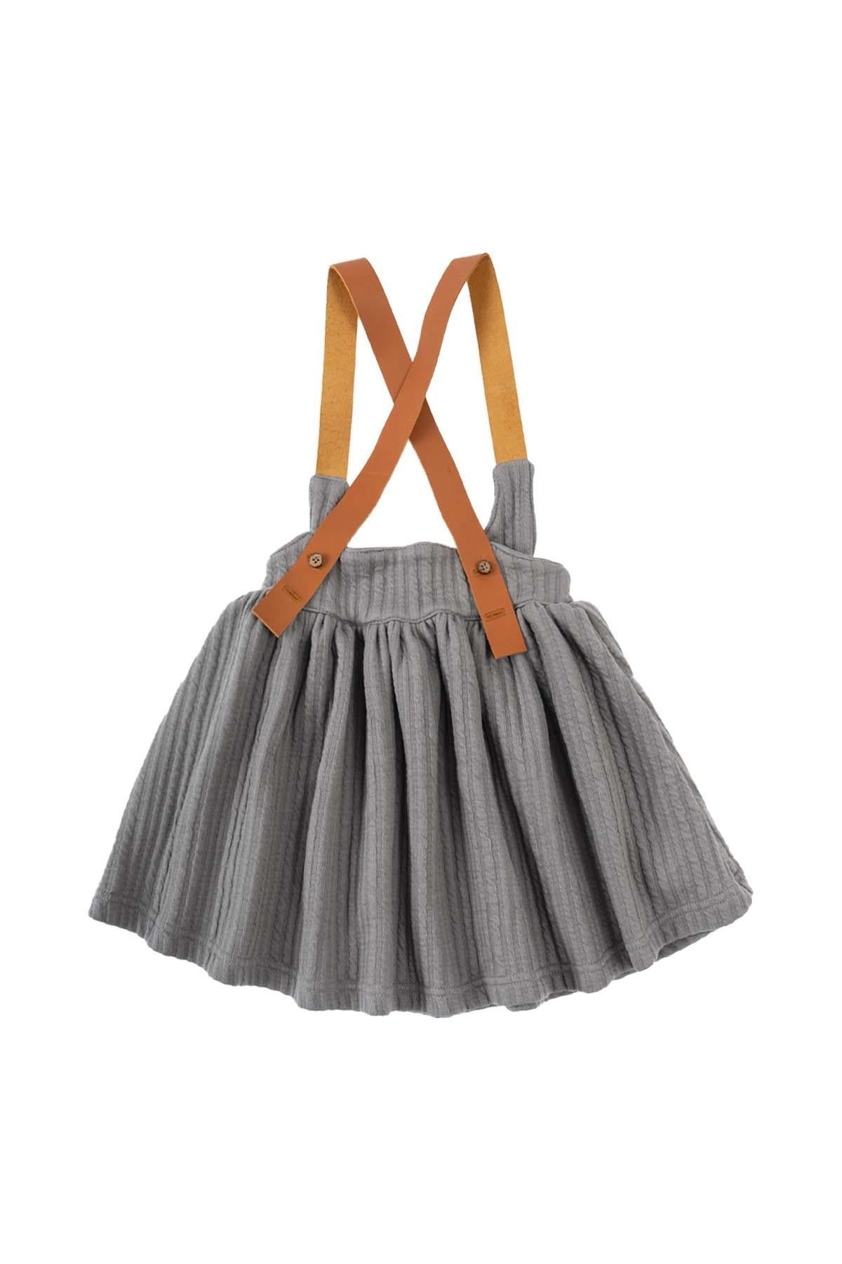 Grey Quilted Gilet Dress for Girls | Stylish & Cozy Kids Outerwear