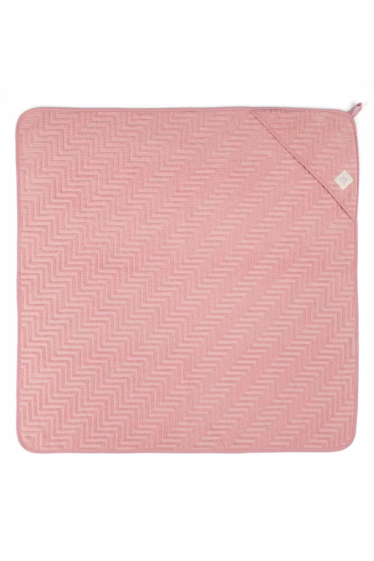 Organic Cotton Baby Towel and Pouch Set - Pink | Soft and Eco-Friendly Baby Care