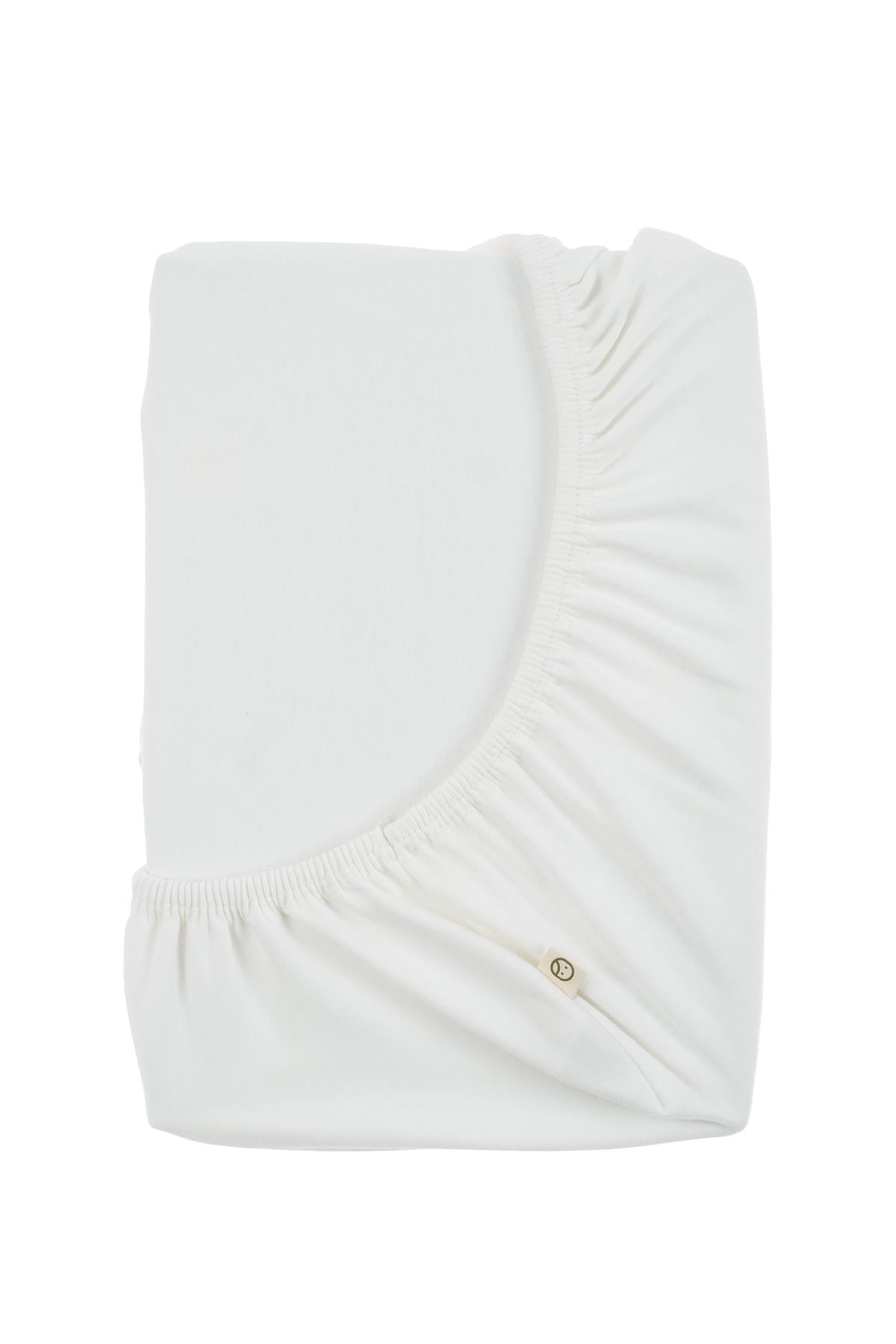 Organic Cotton Fitted Bed Sheet - White for Baby Sleep