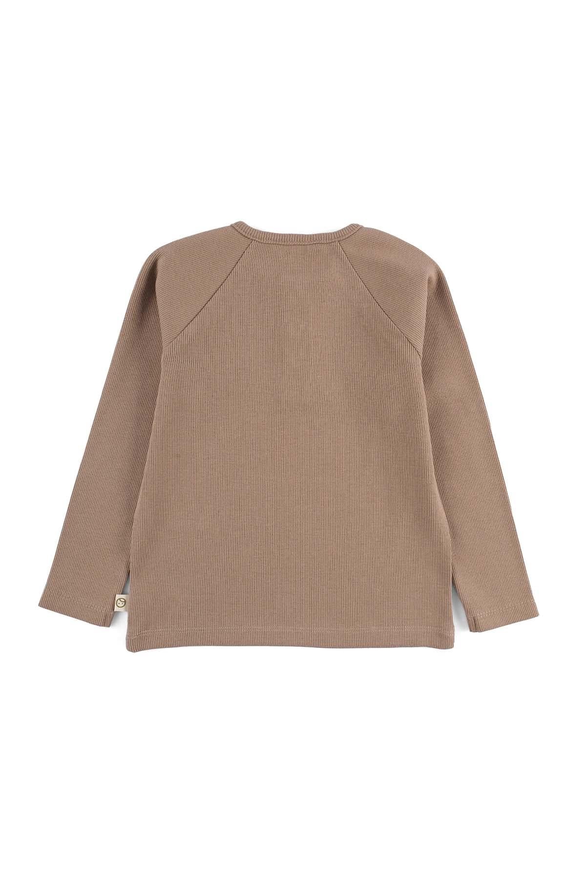 Organic Cotton Camisole Longsleeve - Brown Kids Wear