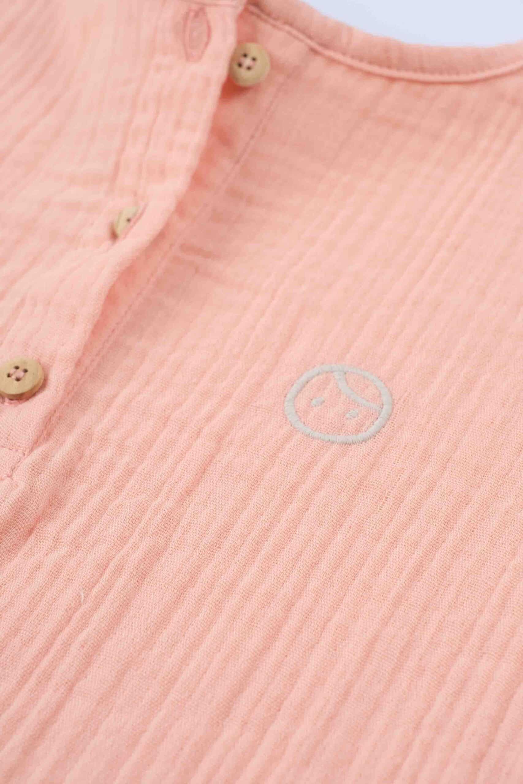 Organic Cotton Muslin T-Shirt in Pink | Breathable Comfort for Kids