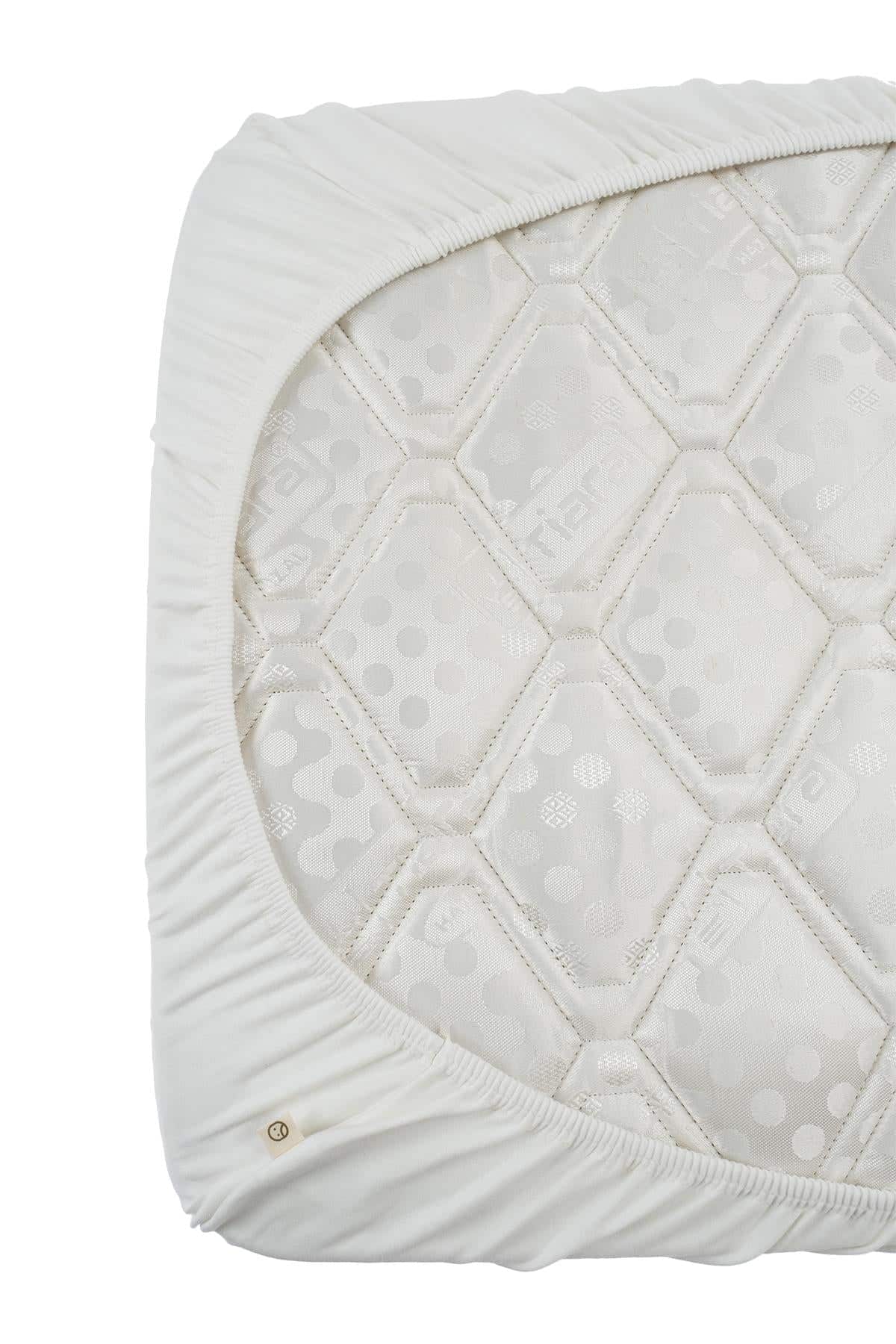 Organic Cotton Fitted Bed Sheet - White for Baby Sleep