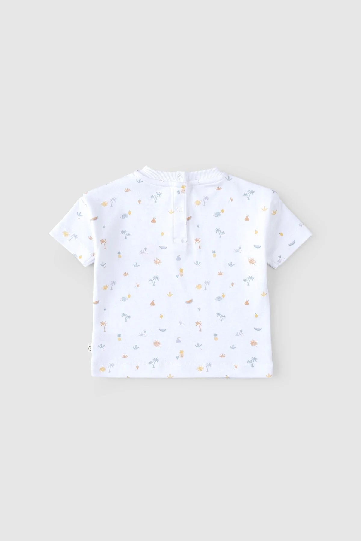 Organic Cotton Short Sleeve Baby Romper - Picnic