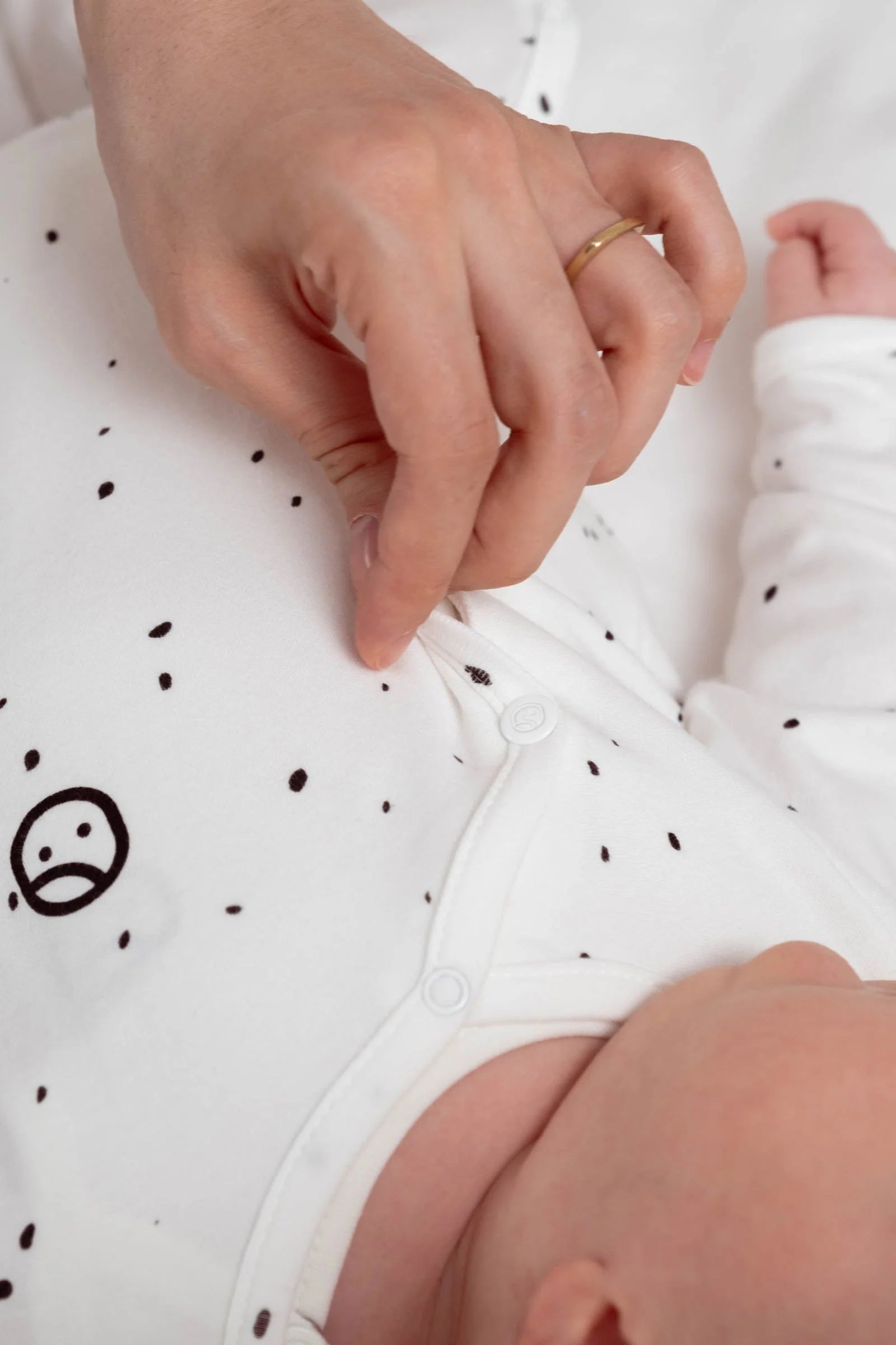 Organic Cotton Onesie-White Cosmos