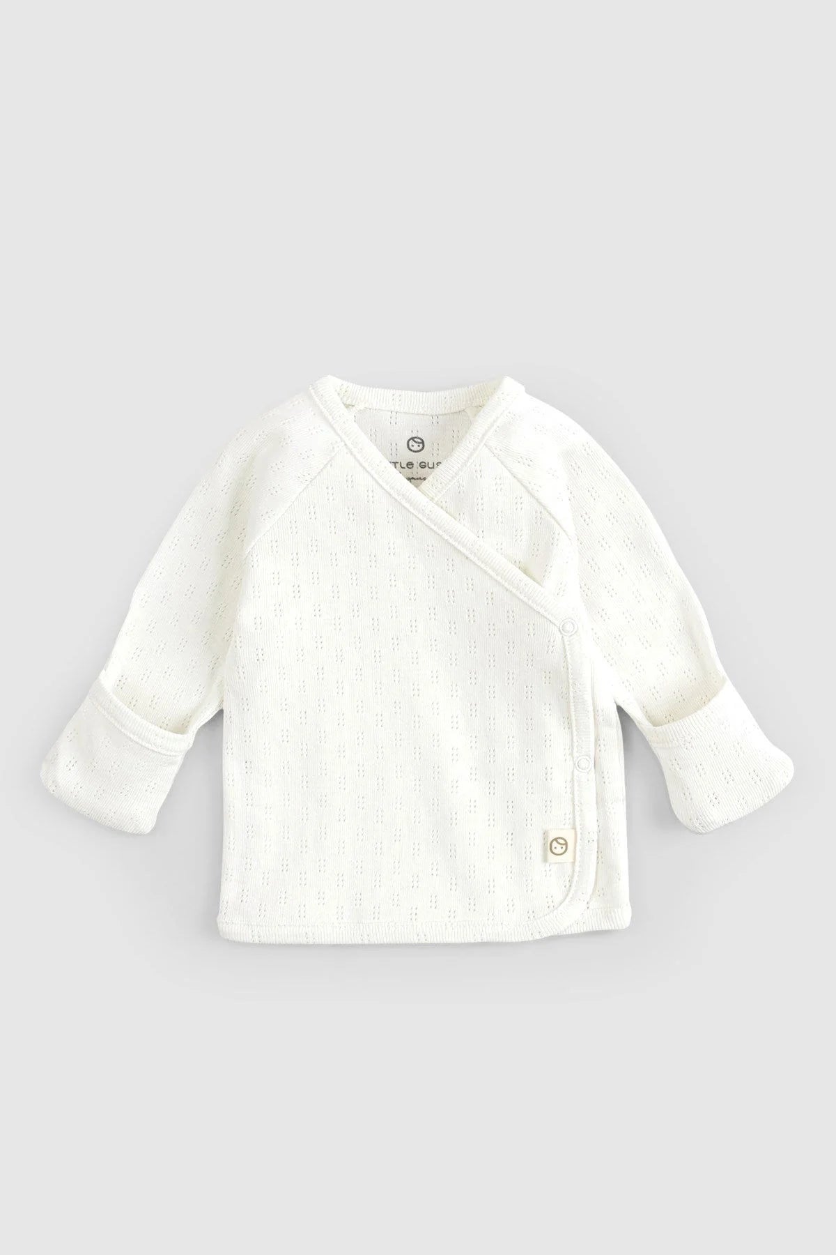 Organic Cotton Pointelle Newborn Set - White (4 Pcs)