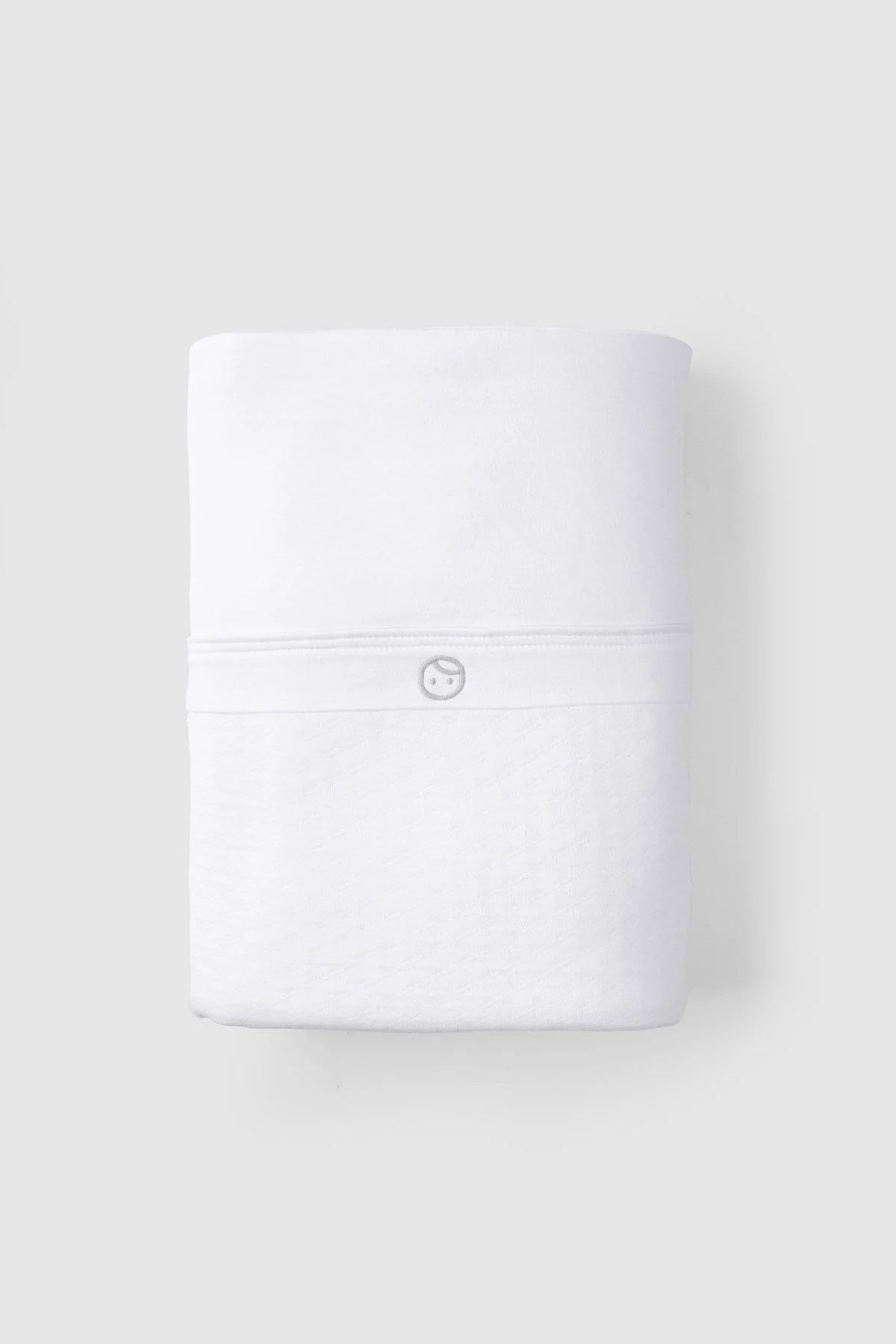 Organic Cotton Quilted Baby Blanket - White