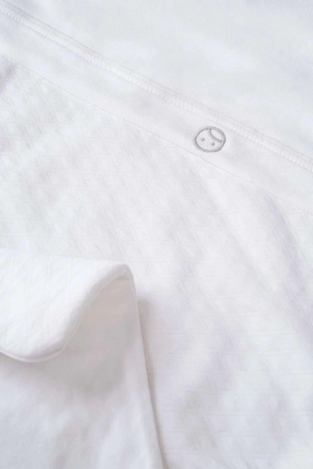 Organic Cotton Quilted Baby Blanket - White