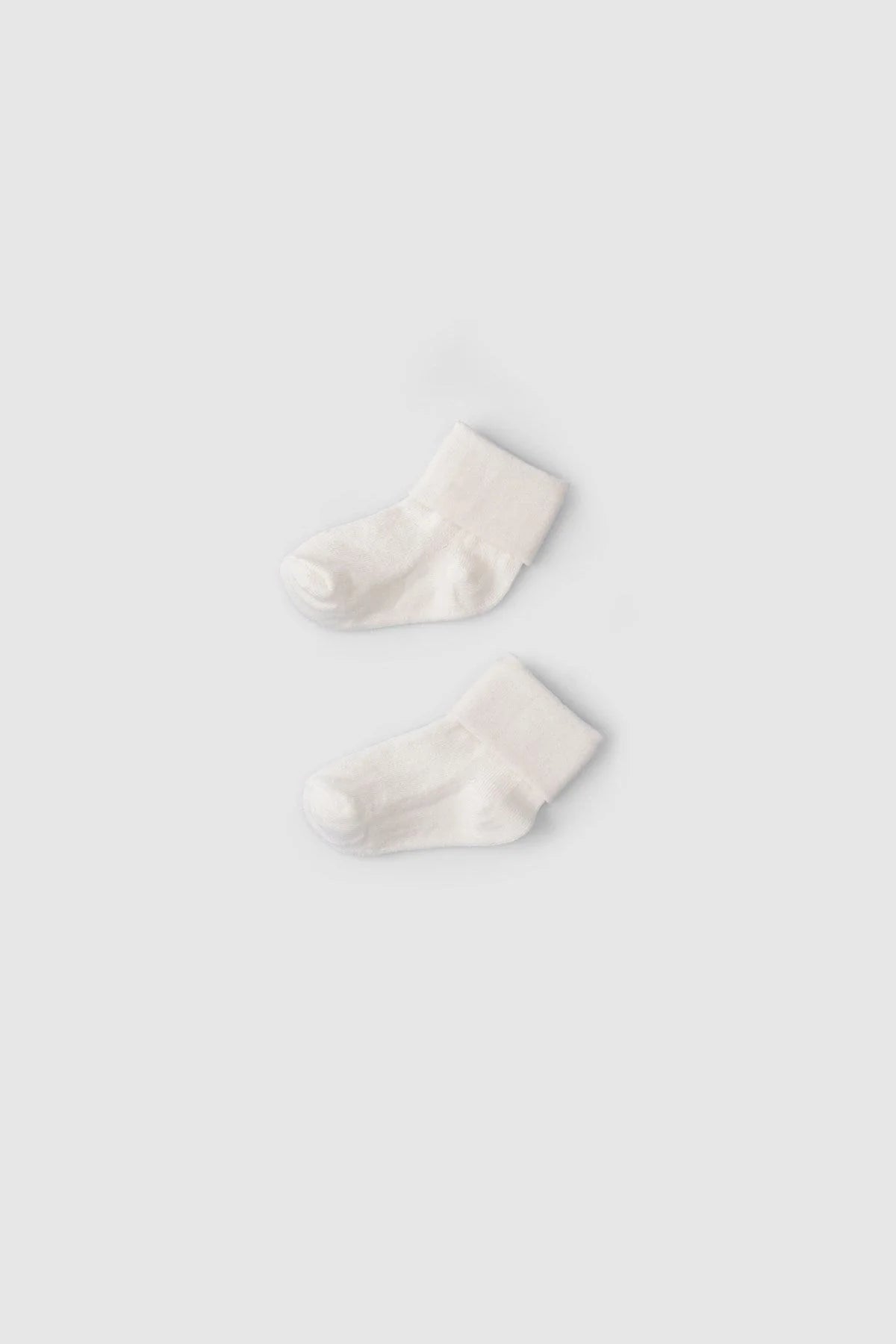 Organic Baby Socks - White