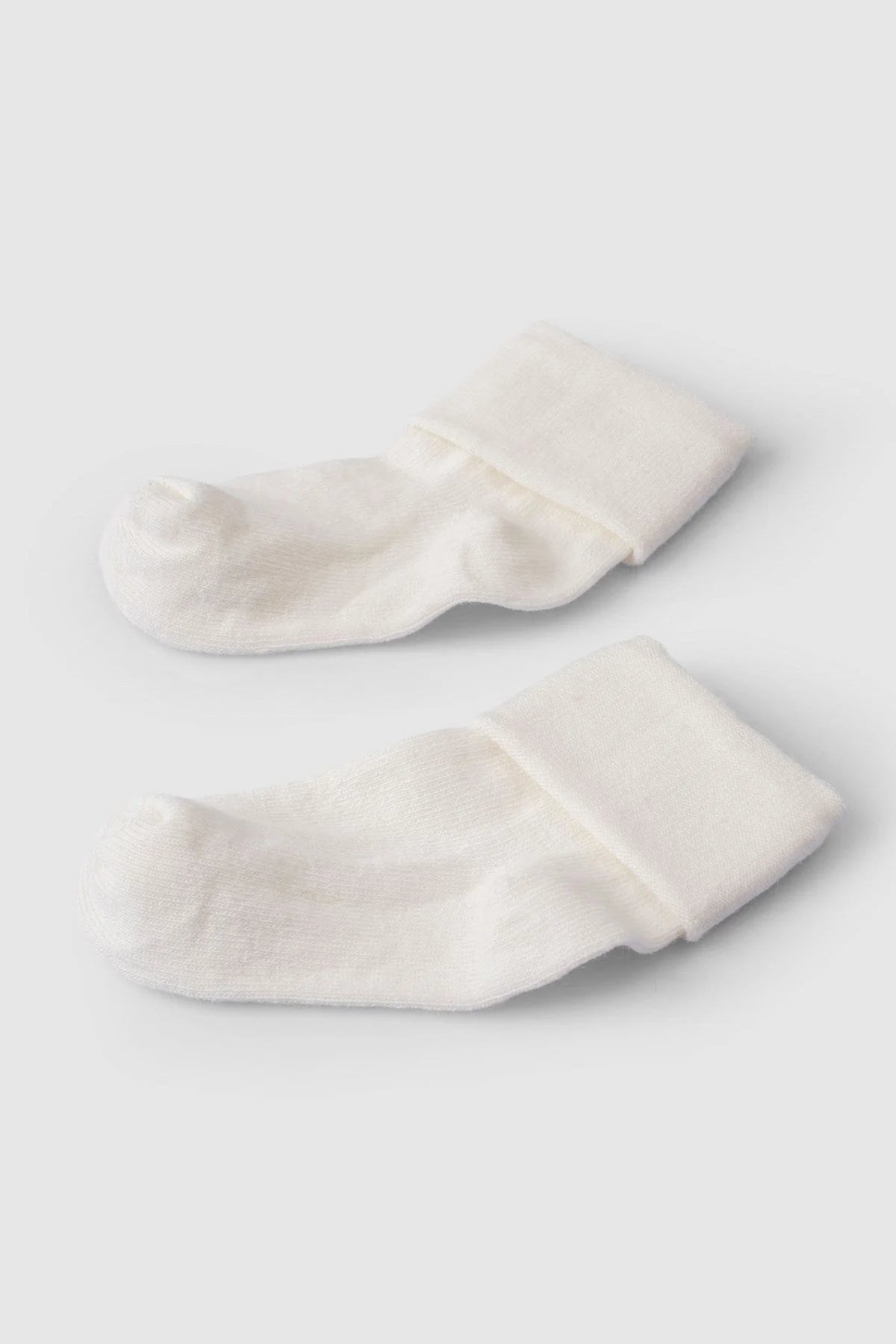 Organic Baby Socks - White