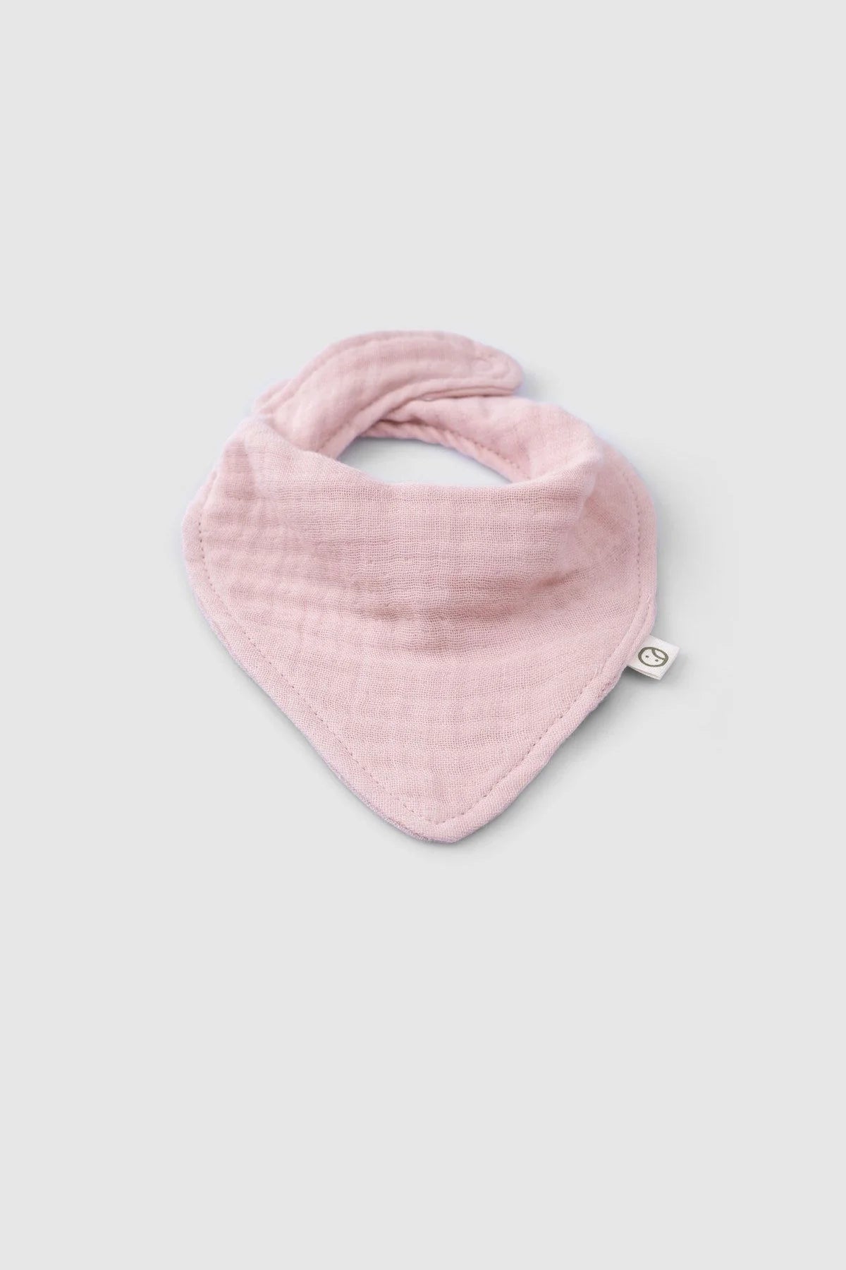 Organic Cotton Muslin Bandana Bib - Pink