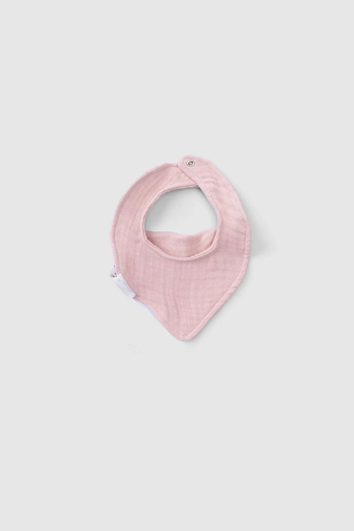Organic Cotton Muslin Bandana Bib - Pink