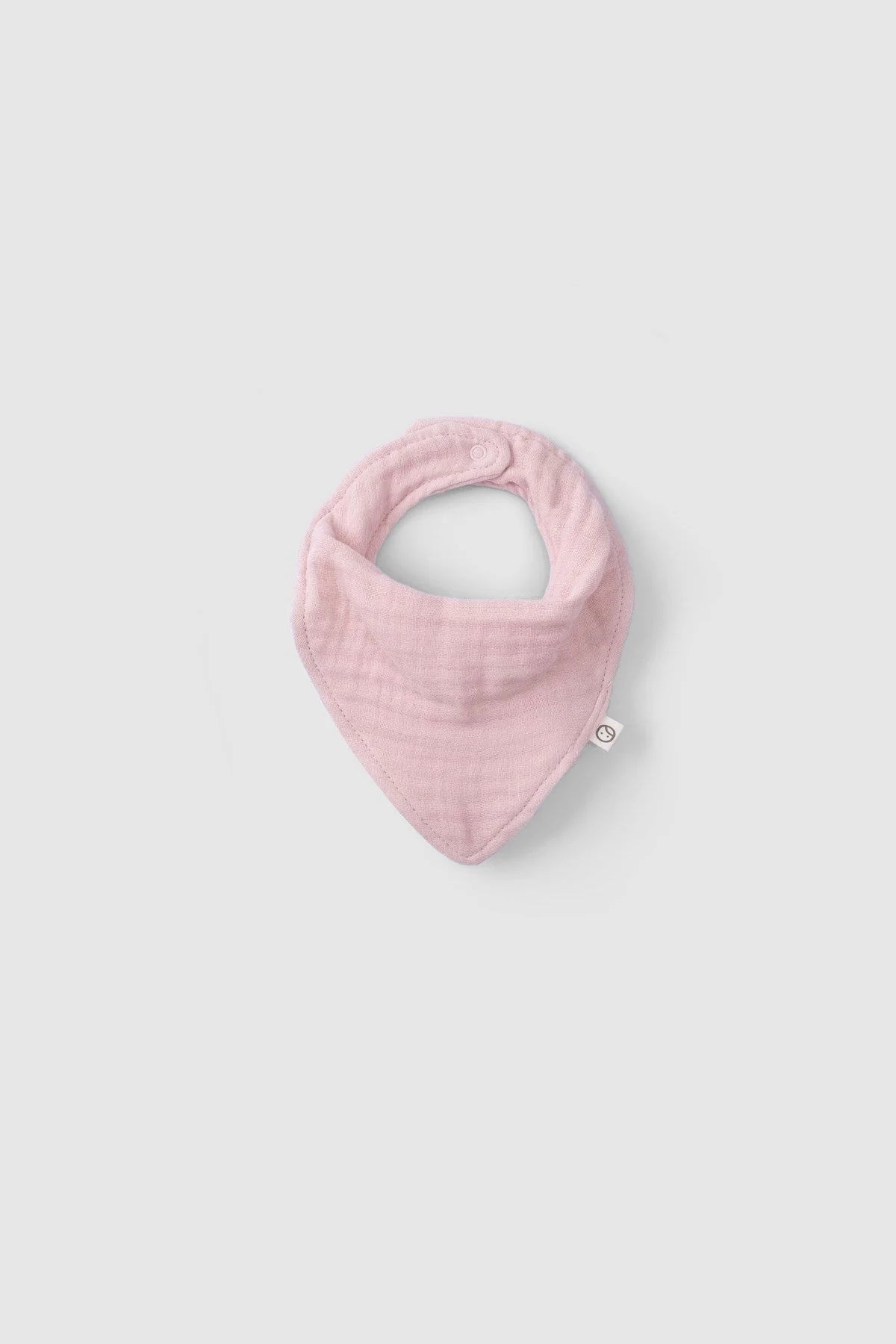 Organic Cotton Muslin Bandana Bib - Pink