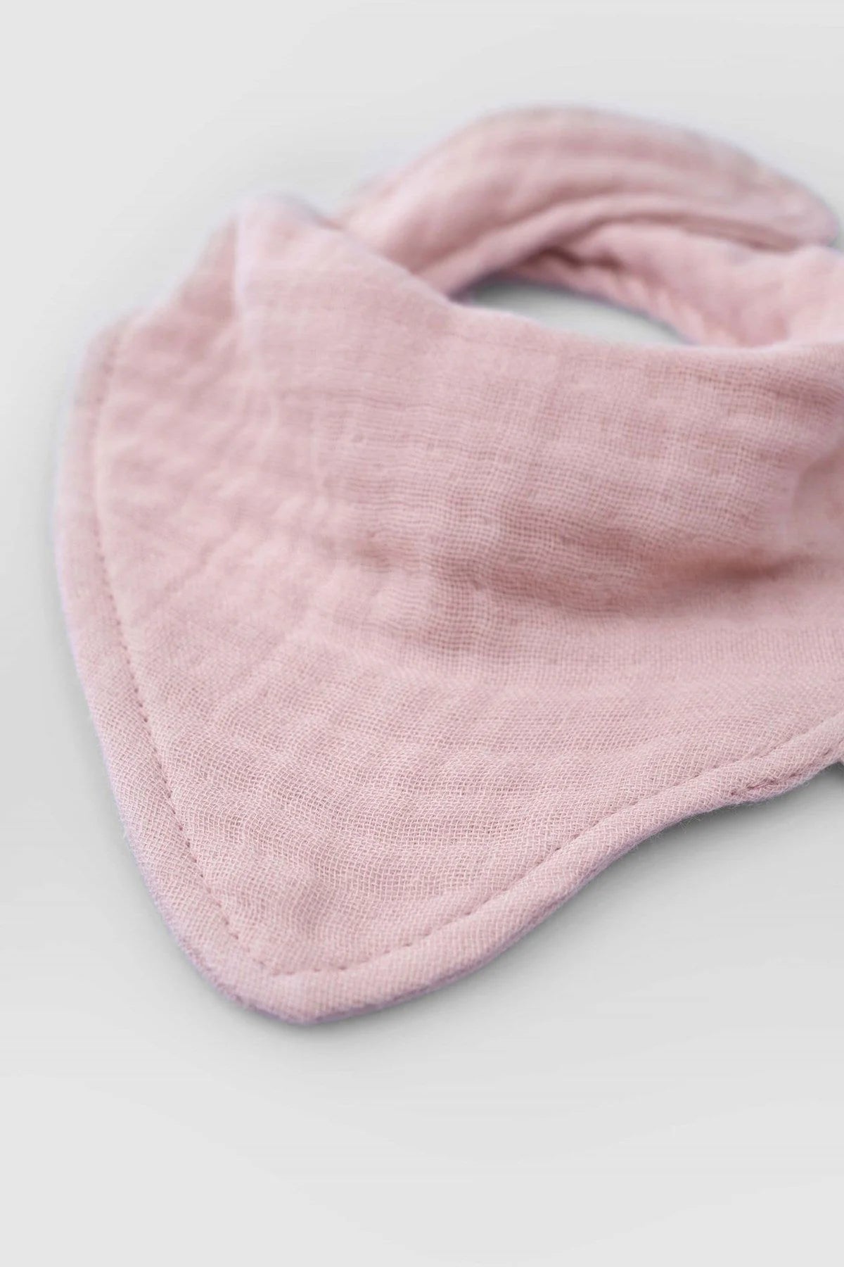 Organic Cotton Muslin Bandana Bib - Pink