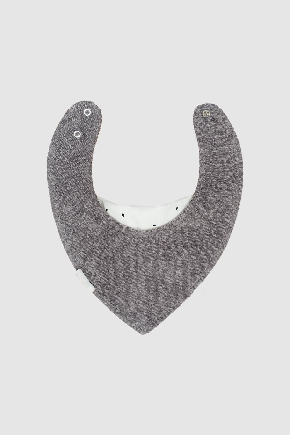 Liquid Proof Organic Cotton Scarf Bib - Cosmos White