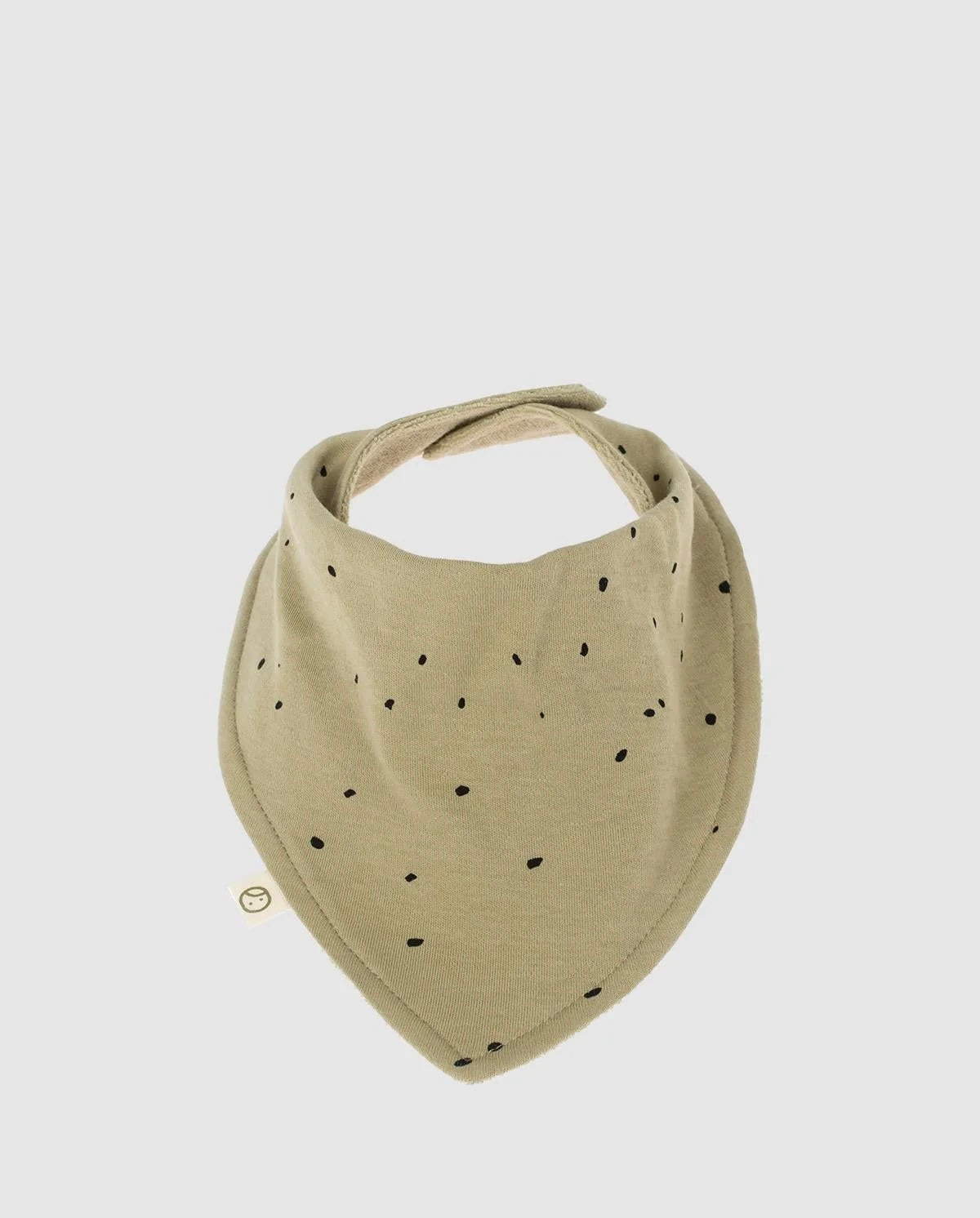 Liquid Proof Organic Cotton Scarf Bib - Cosmos Khaki