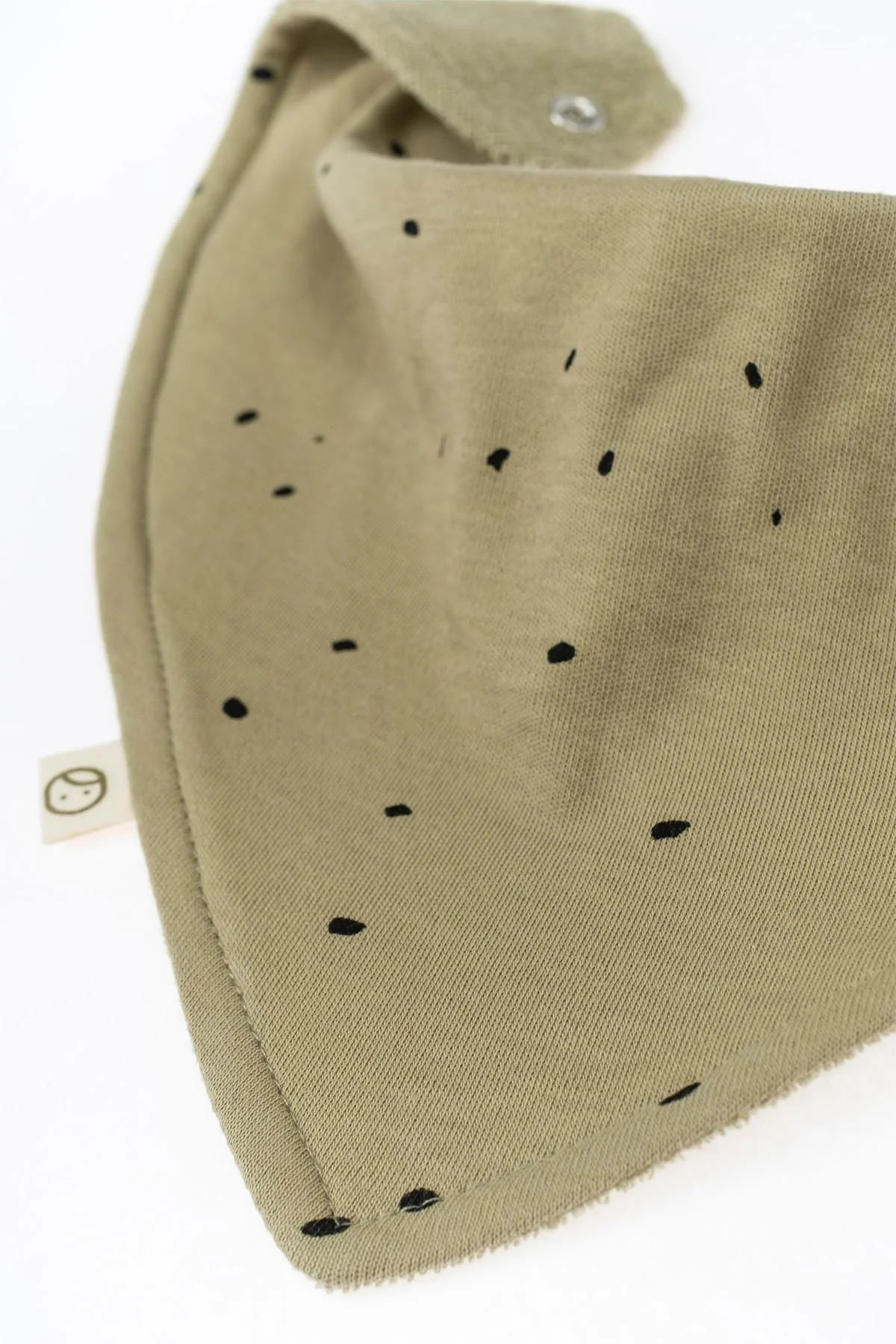 Liquid Proof Organic Cotton Scarf Bib - Cosmos Khaki