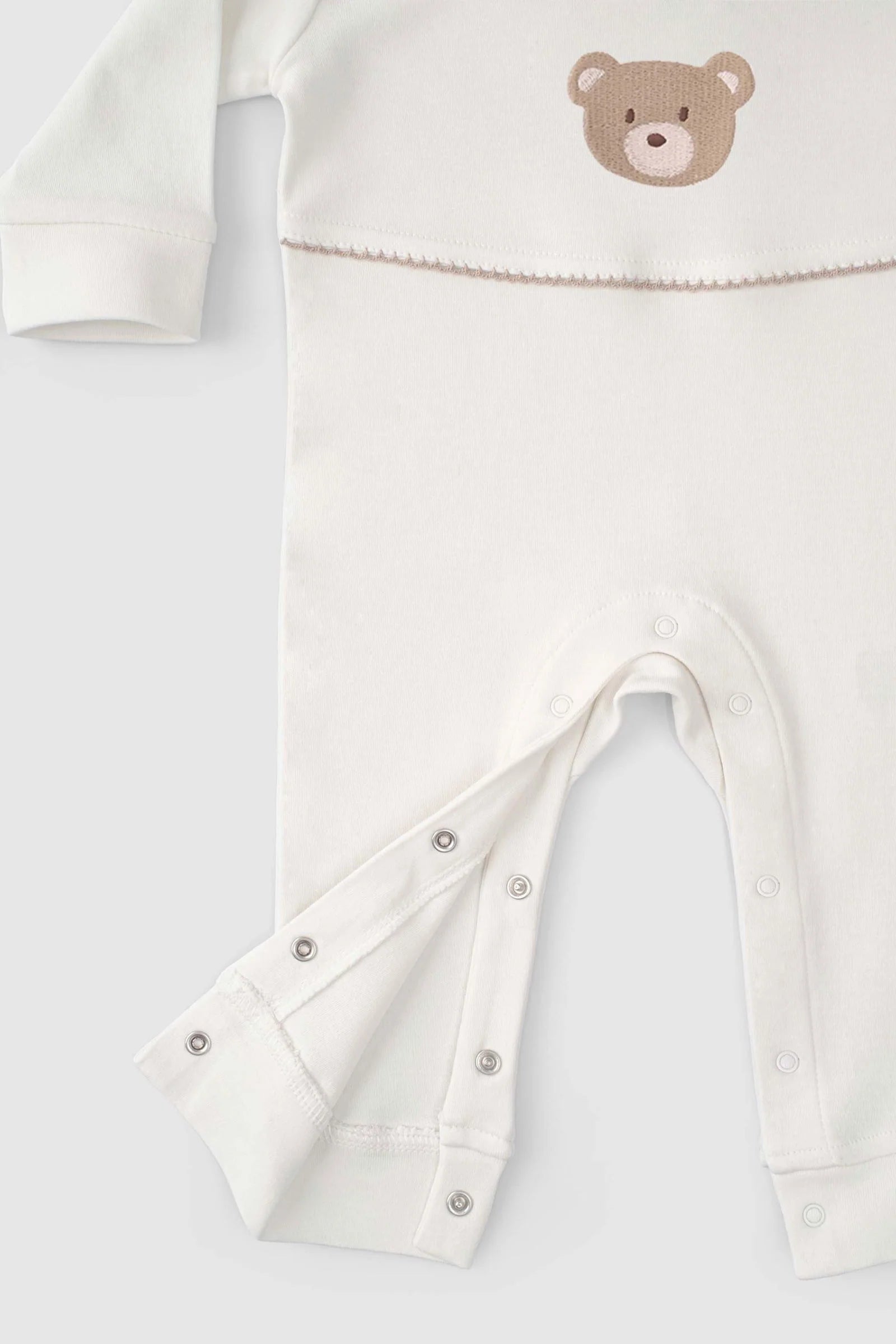 Organic Cotton Onesie with Snaps - Playtime Bear