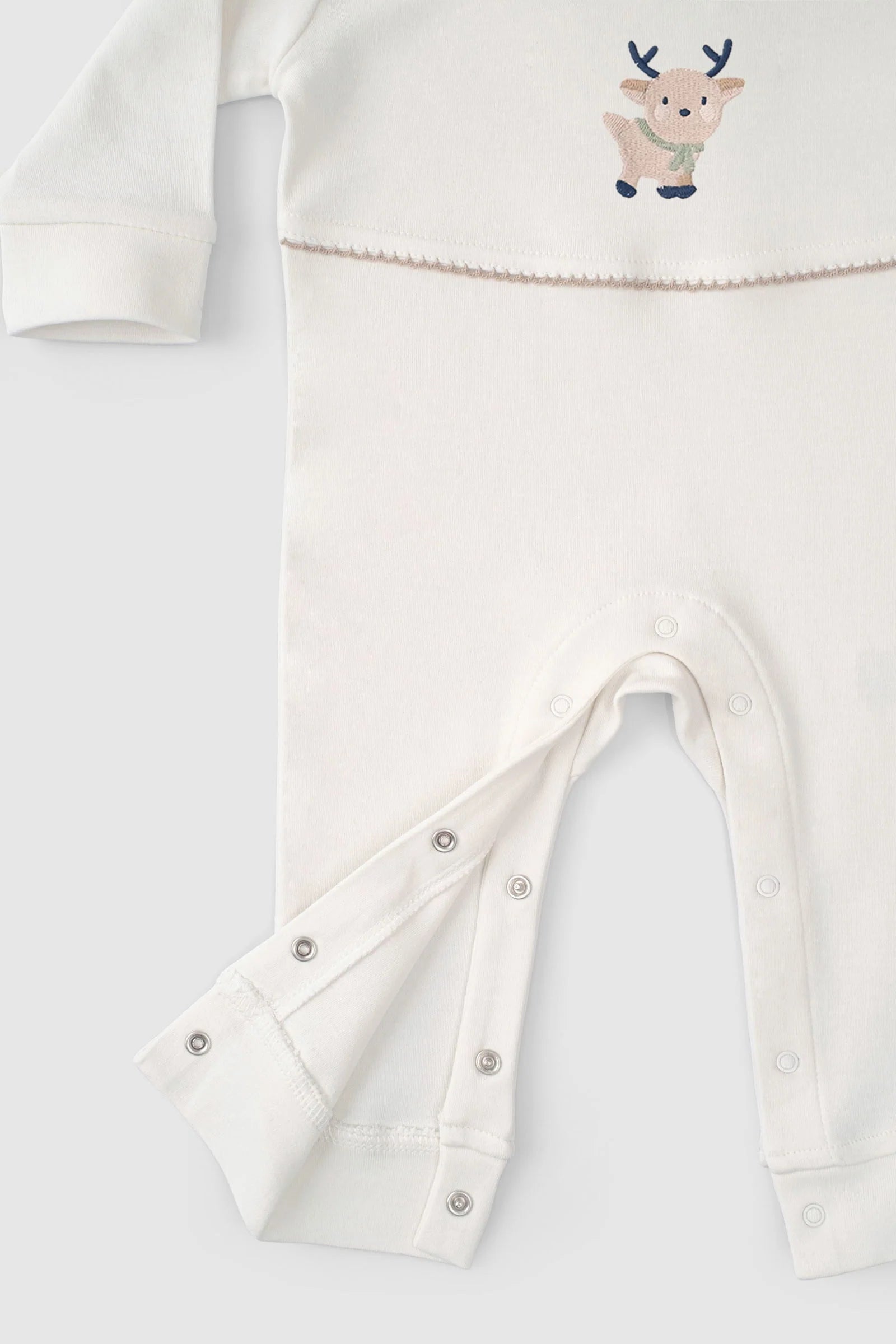 Organic Cotton Onesie with Snaps - Playtime Roe