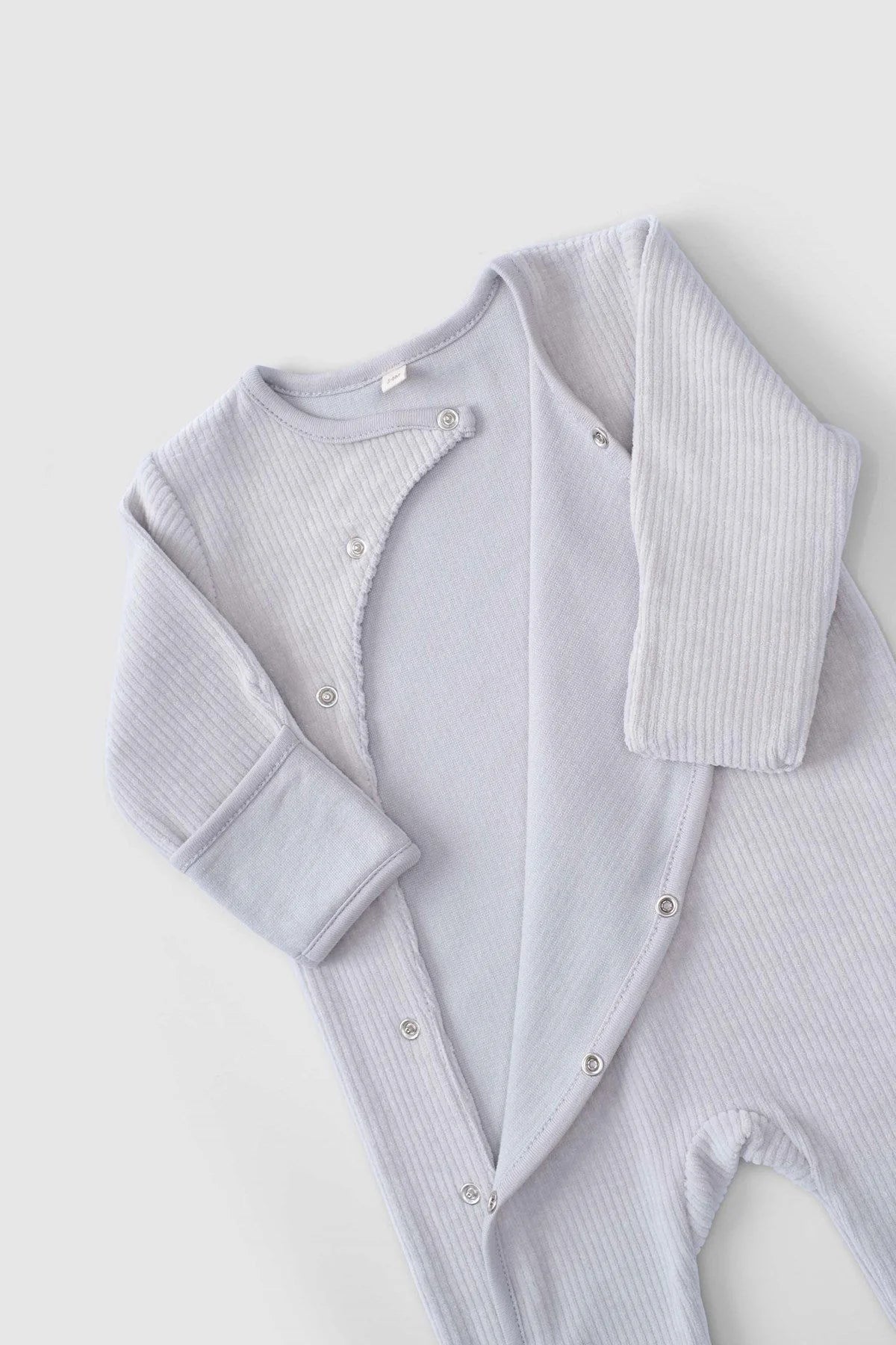 Organic Cotton Velvet Onesie - Gray