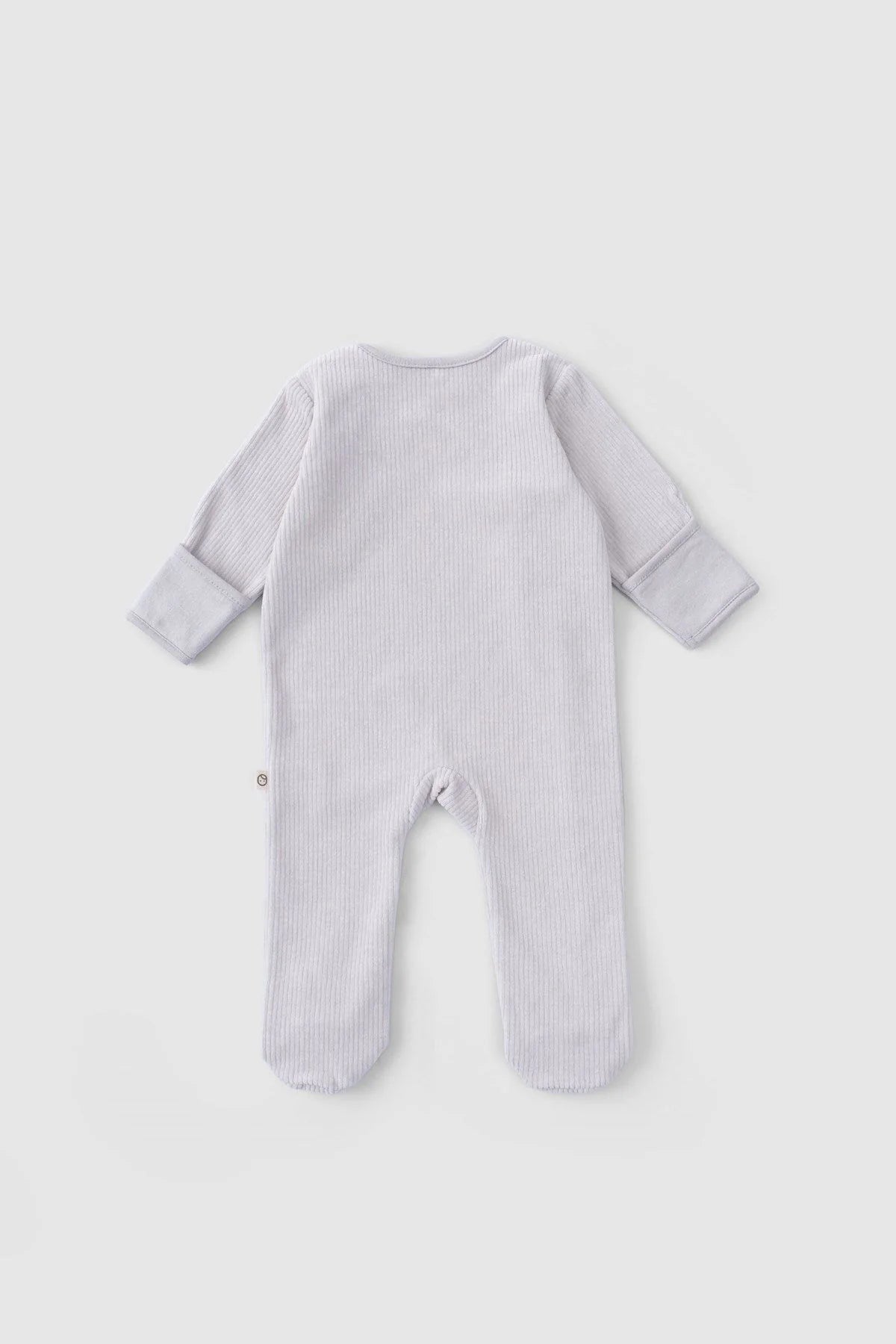 Organic Cotton Velvet Onesie - Gray