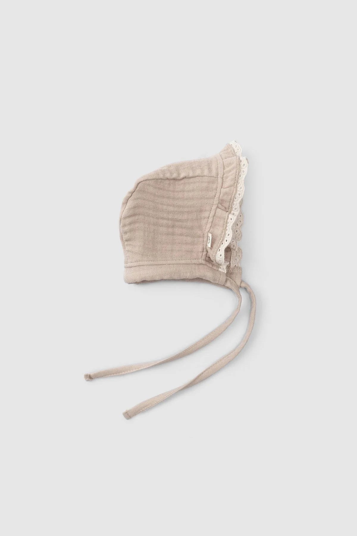 Organic Cotton Muslin British Hat - Beige