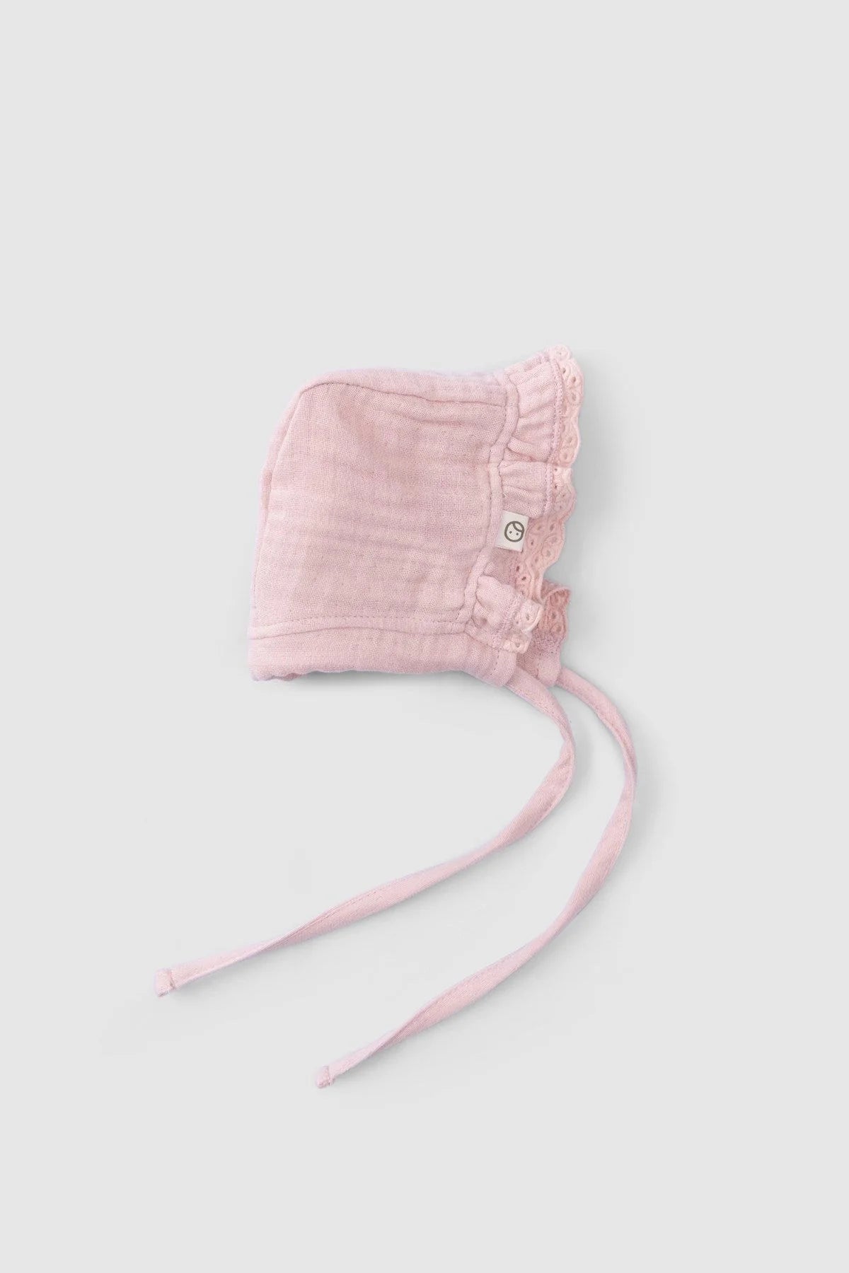 Organic Cotton Muslin British Baby Hat - Pink