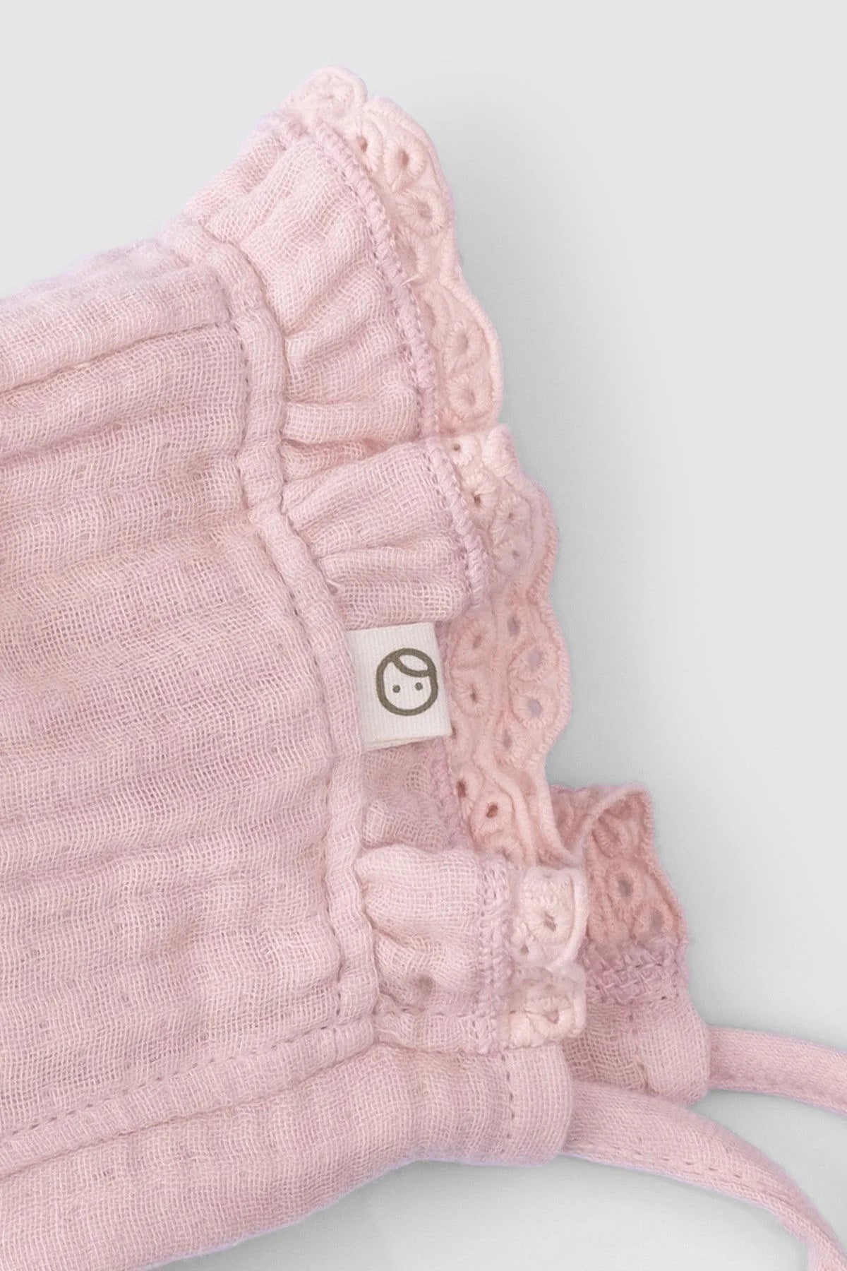 Organic Cotton Muslin British Baby Hat - Pink