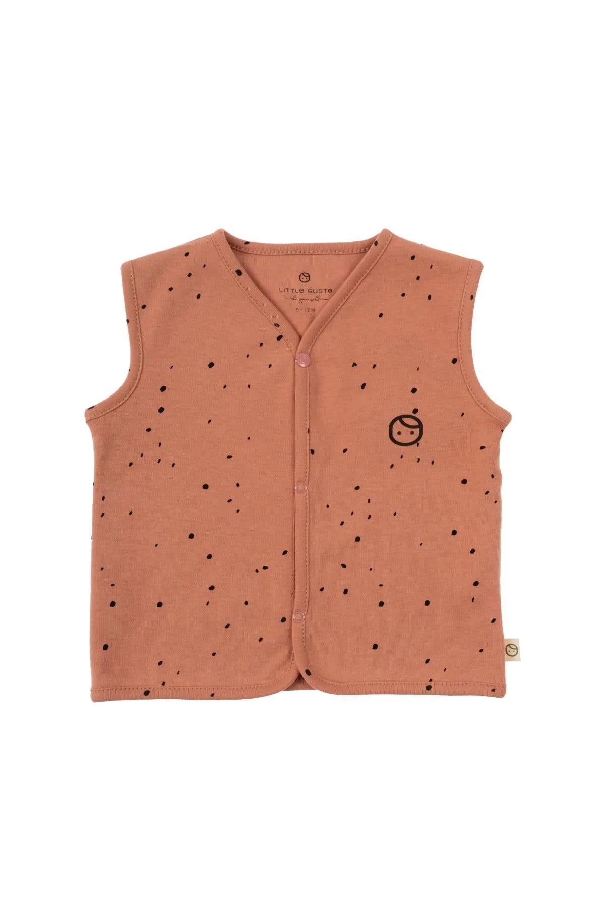 Organic Cotton Double Sided Vest - Pink Cosmos