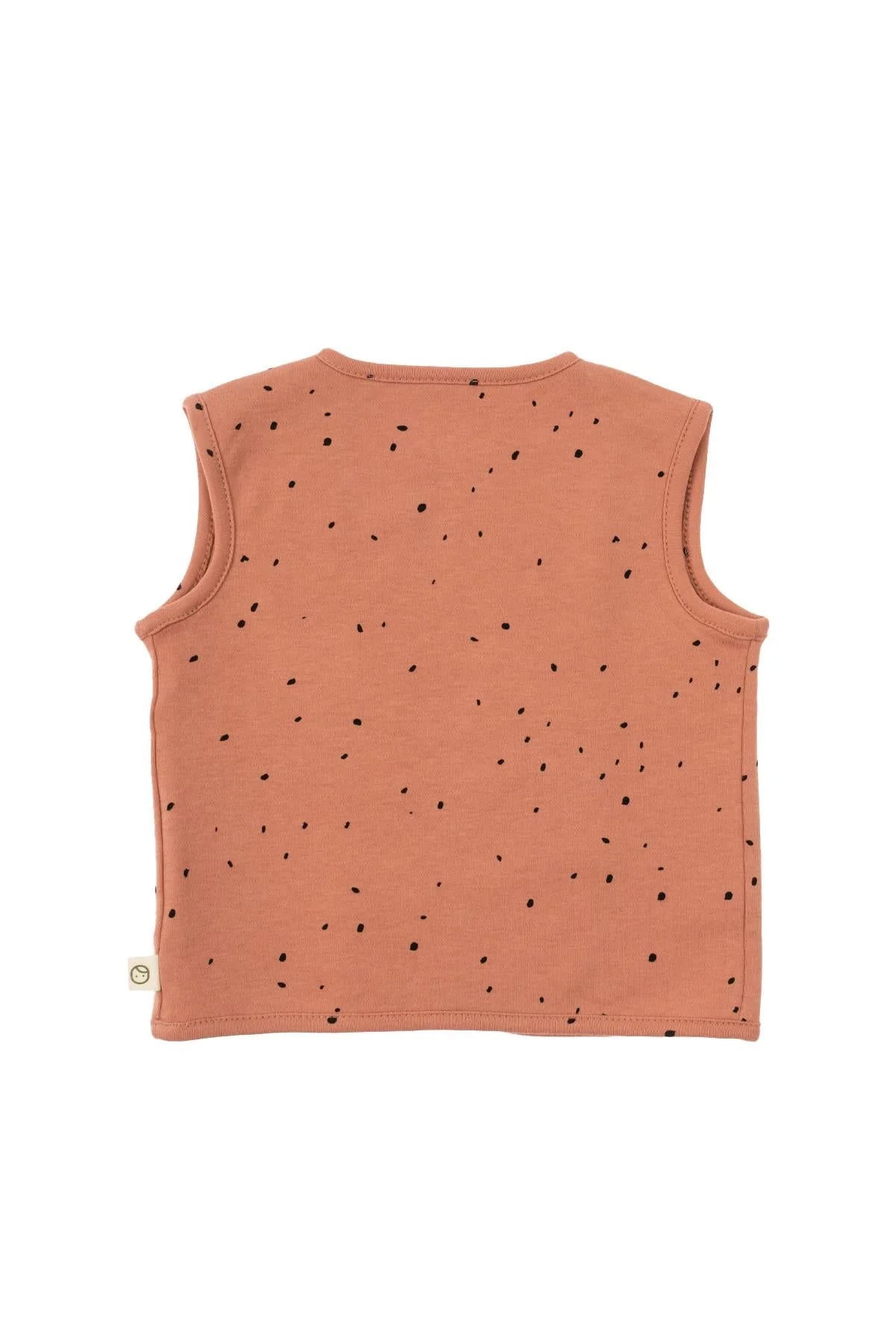 Organic Cotton Double Sided Vest - Pink Cosmos