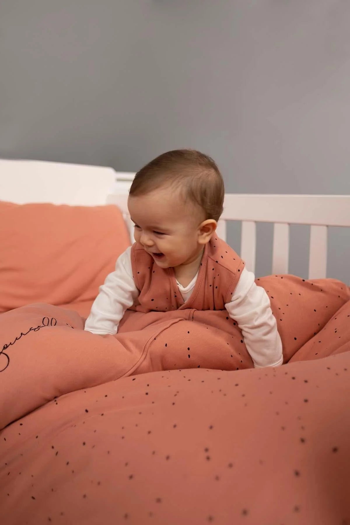 Organic Cotton Double Sided Vest - Pink Cosmos