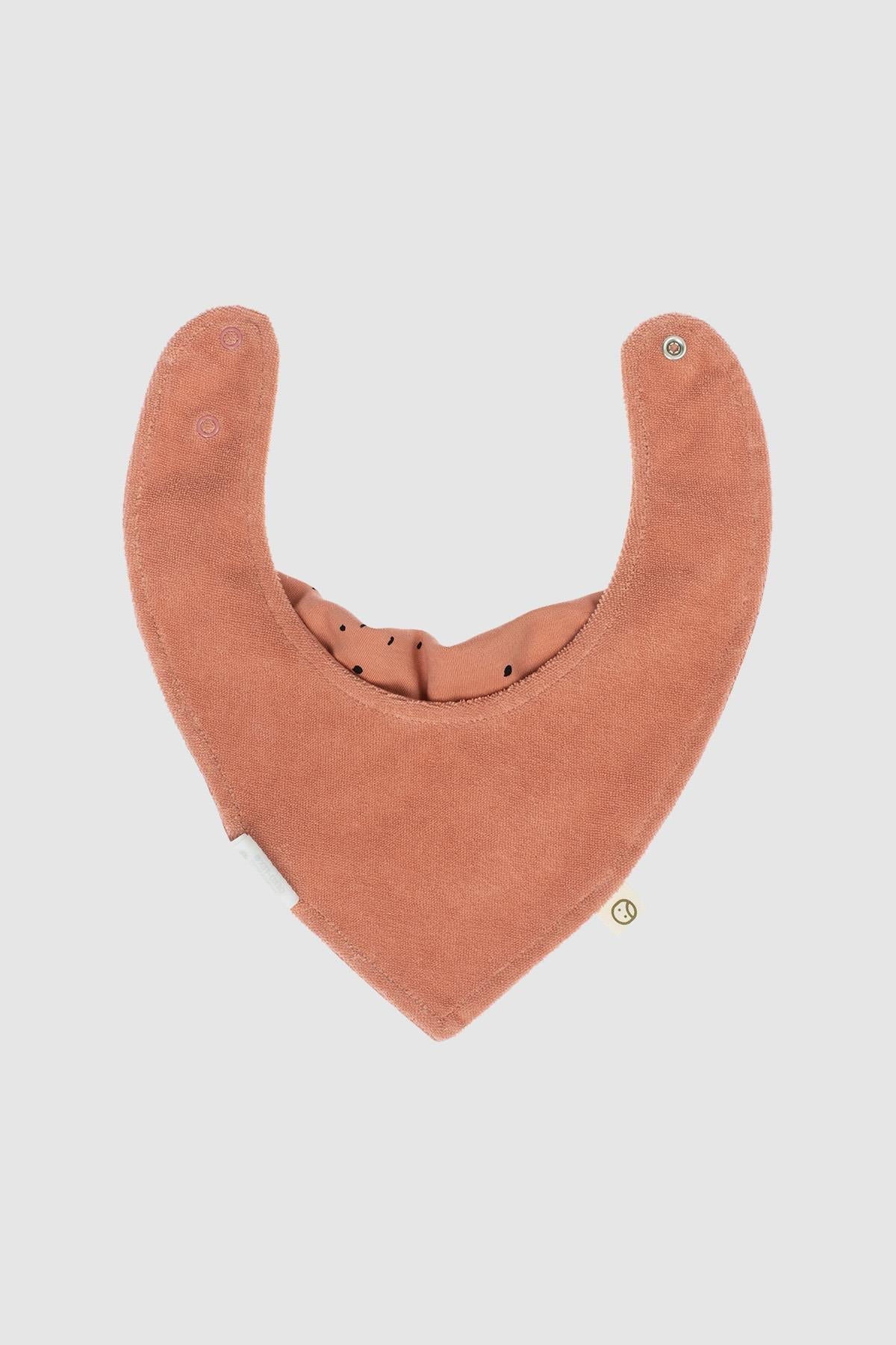 Liquid Proof Organic Cotton Scarf Bib - Cosmos Pink