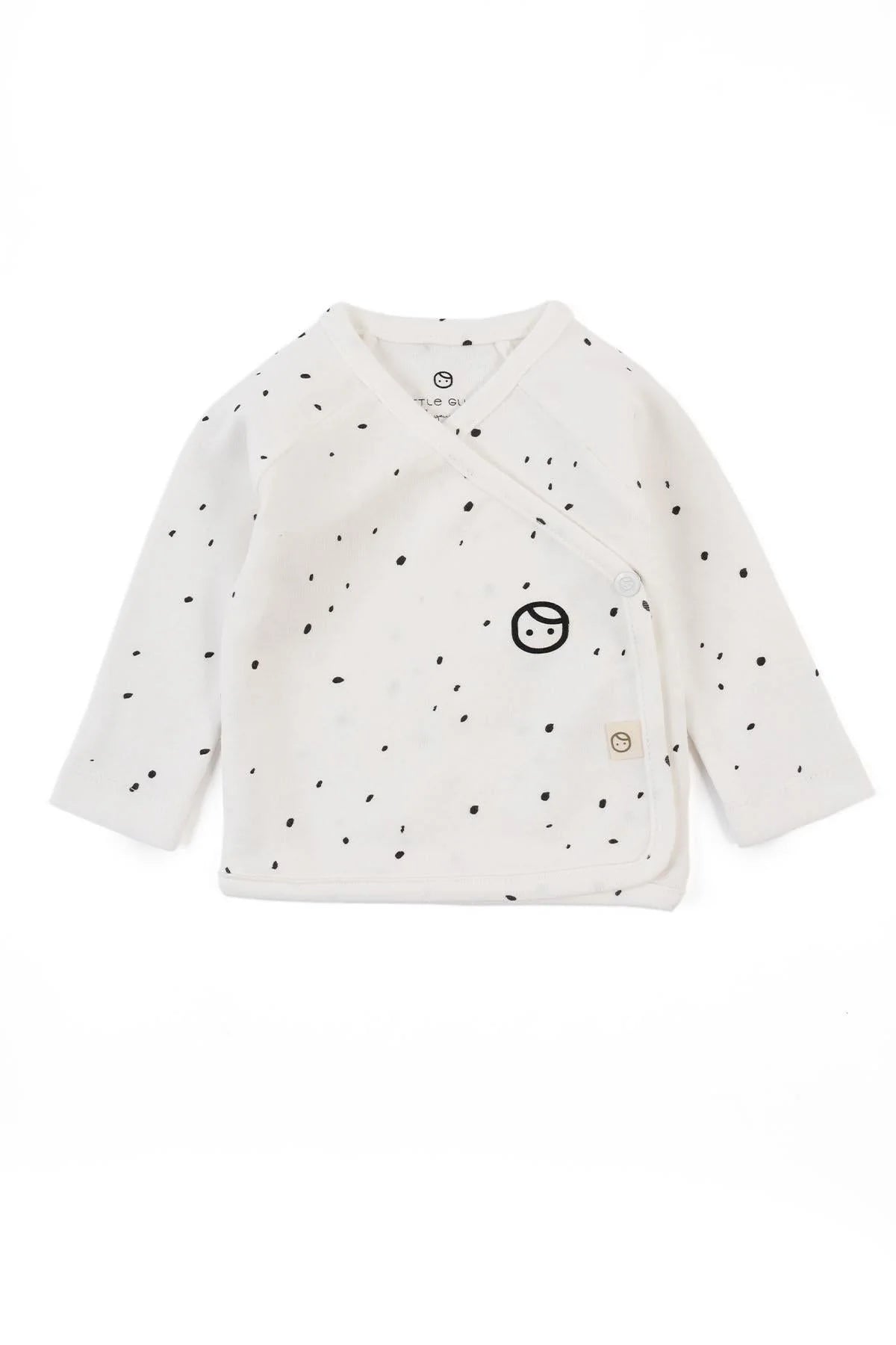 Organic Cotton Kimono Bodysuit Jacket - Cosmos White