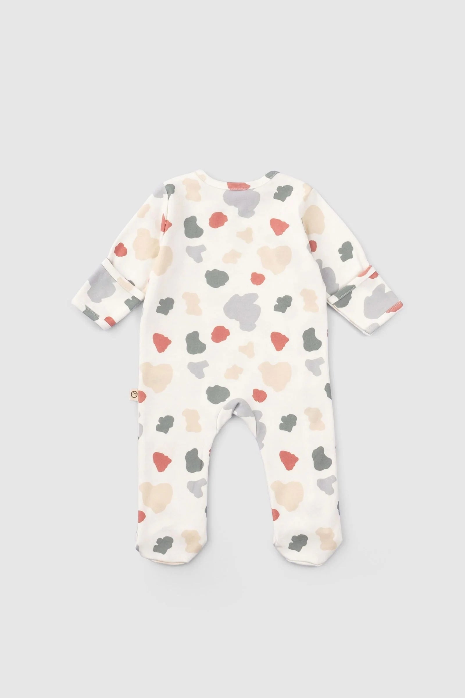 Organic Cotton Footed Onesie Set with Animal Print (3 pack)
