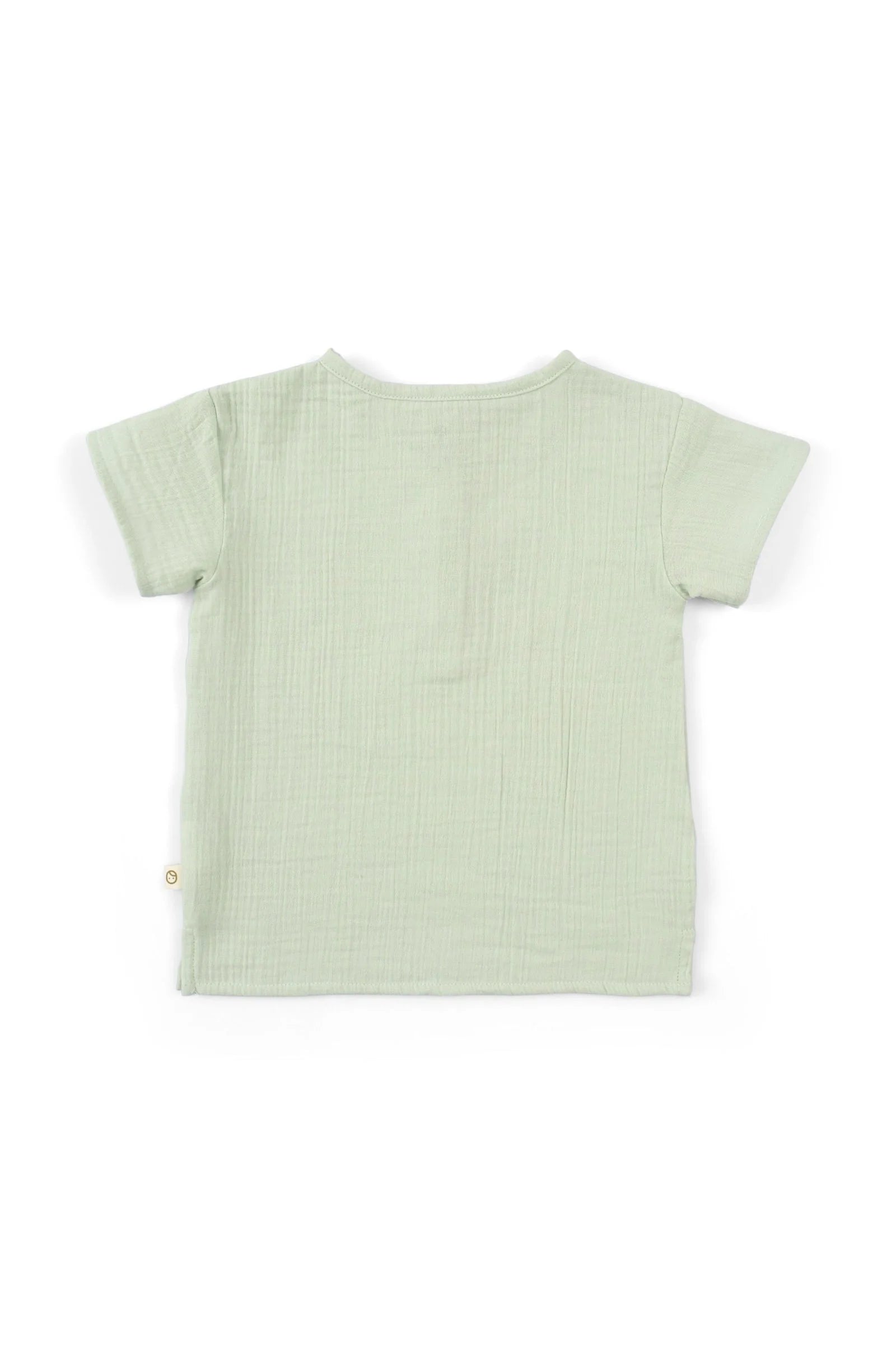 Organic Cotton Muslin T-Shirt - Green