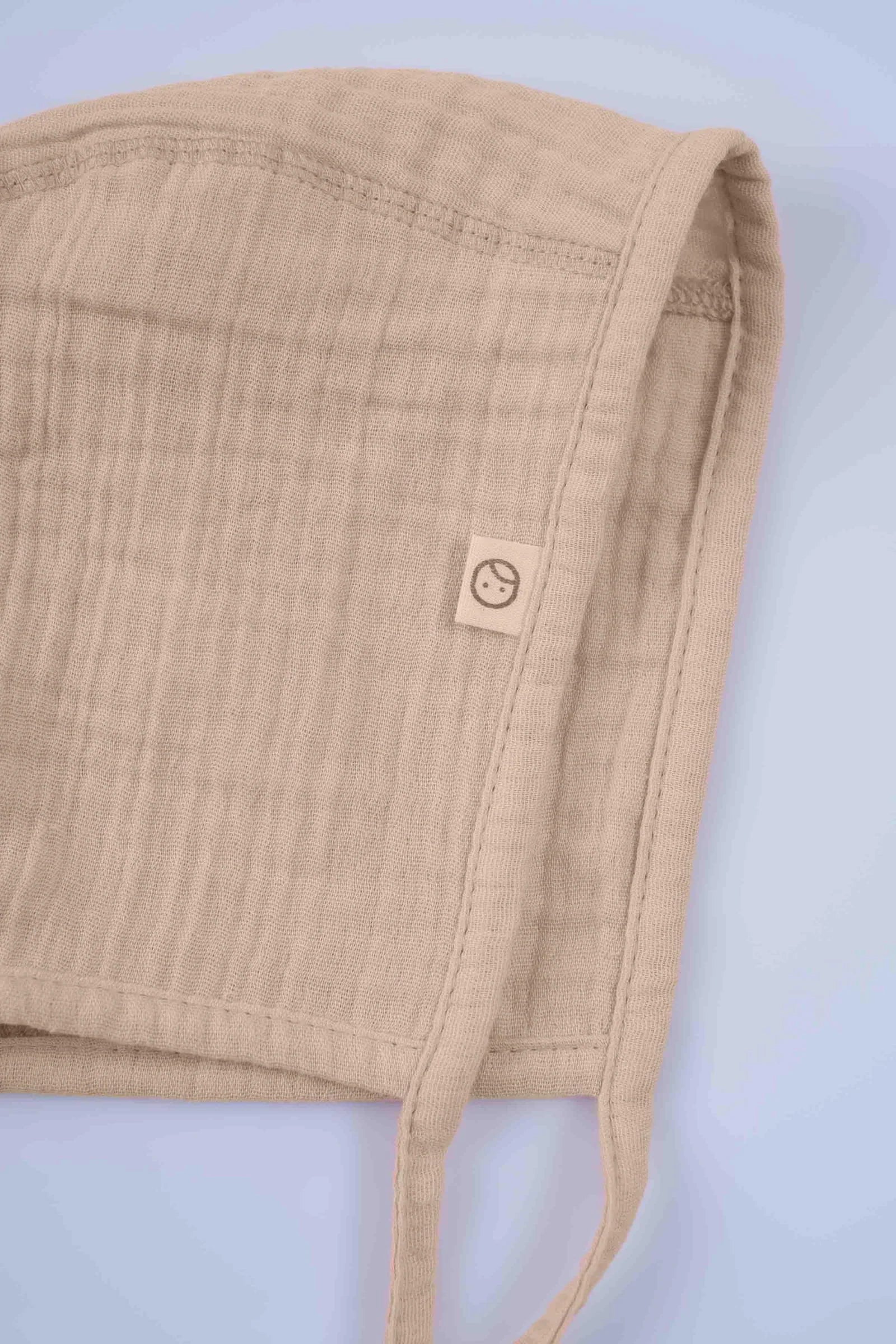 Organic Cotton Muslin British Hat - Beige