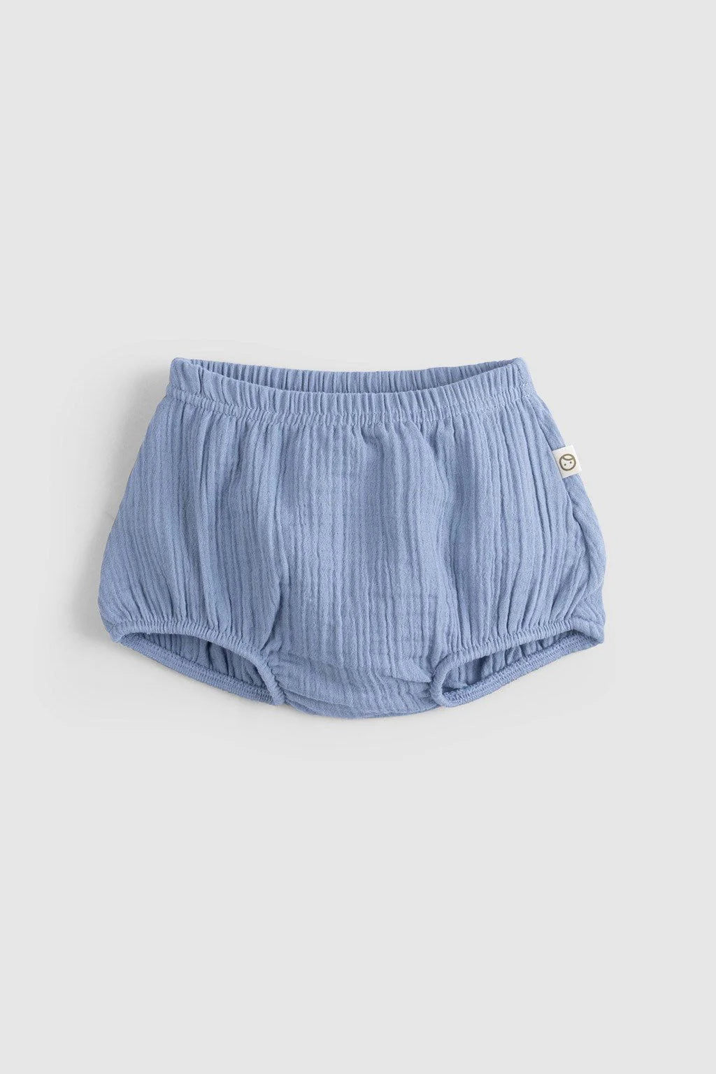 Organic Cotton Muslin Baby Bloomer - Blue