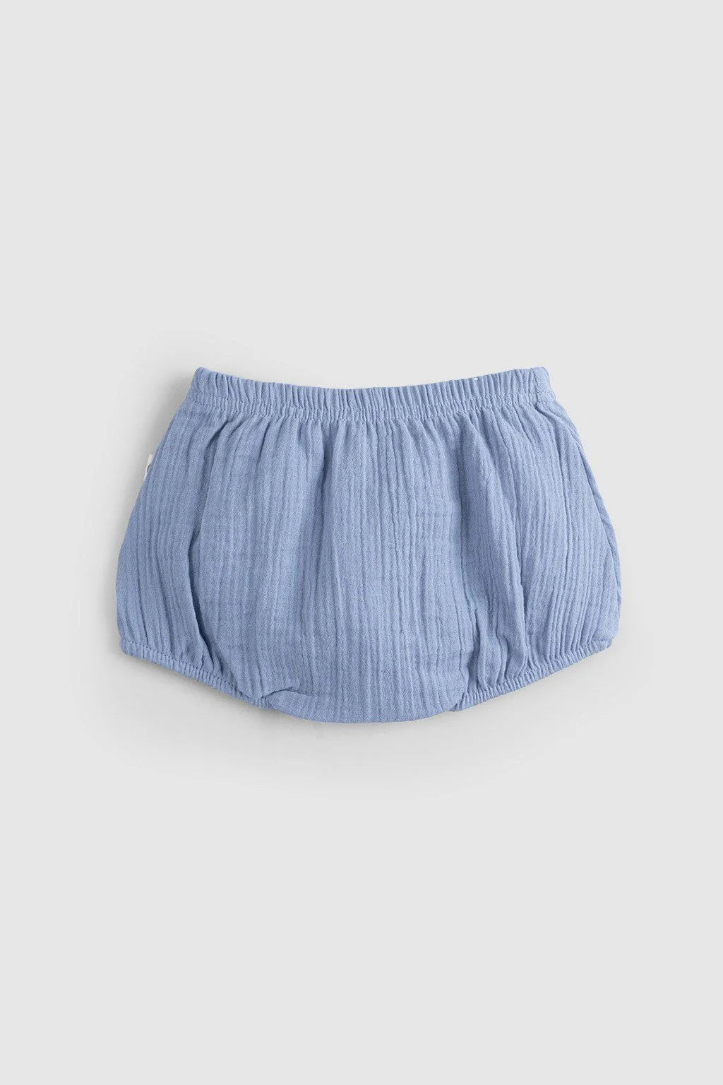 Organic Cotton Muslin Baby Bloomer - Blue