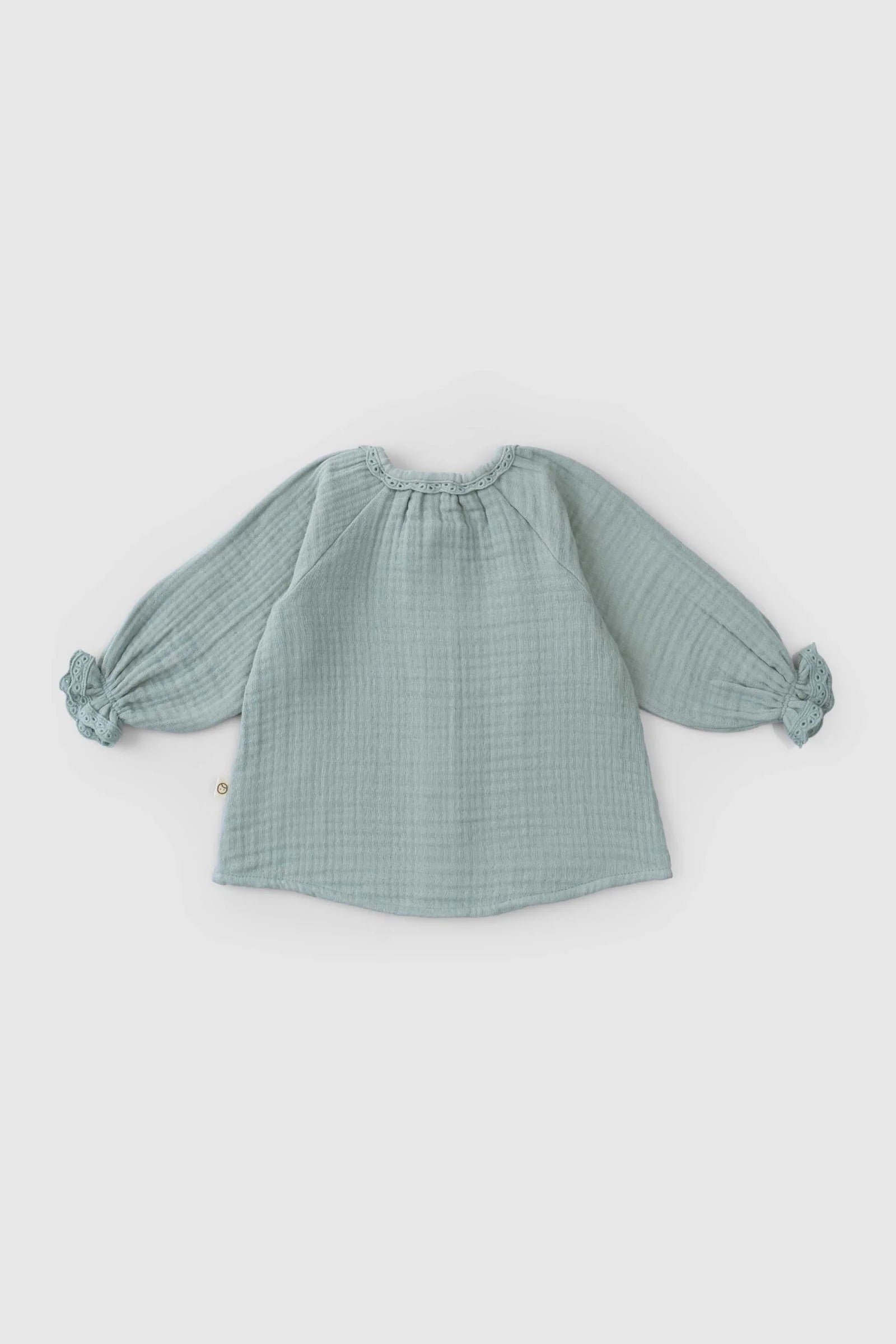 Organic Cotton Muslin Shirt - Green