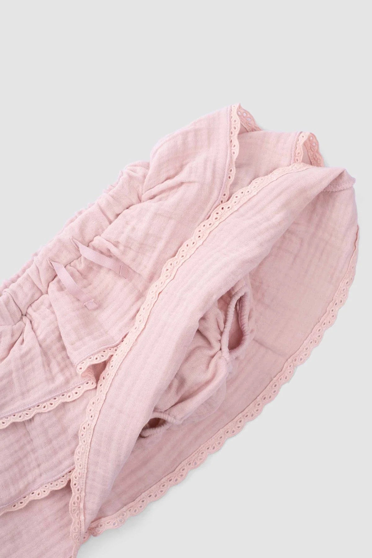 Organic Cotton Muslin Tiered Skirt with Bloomer - Pink