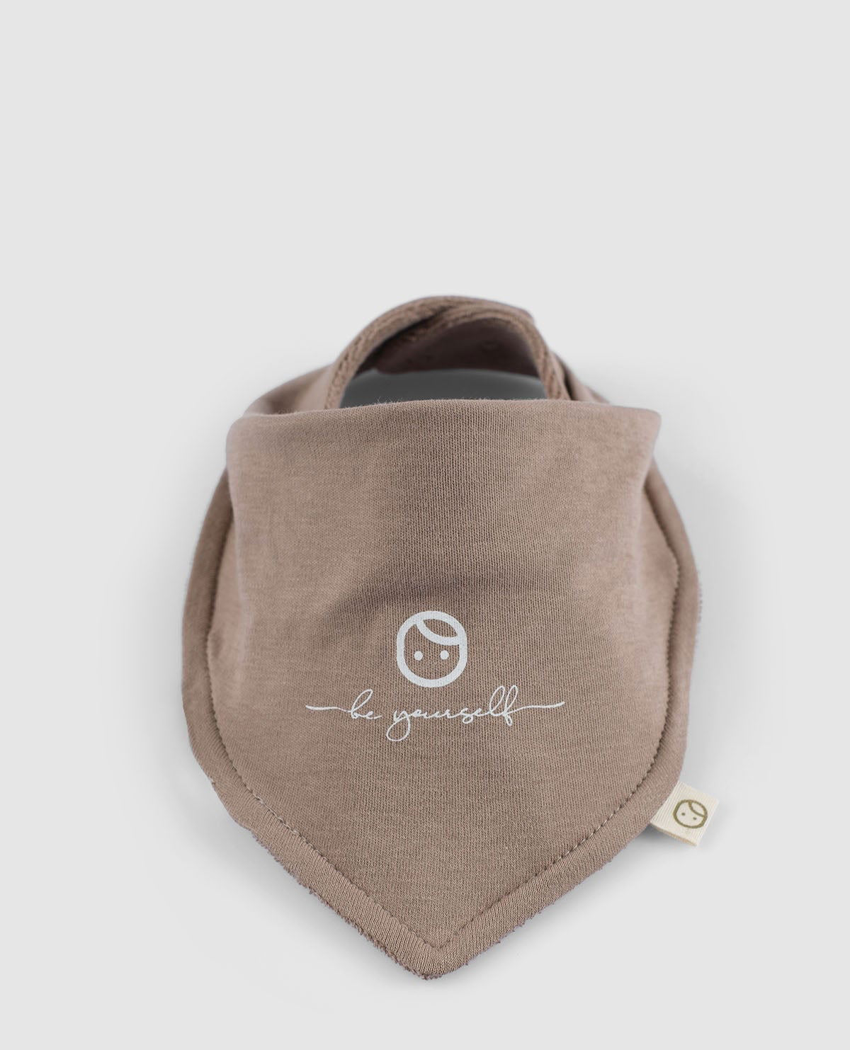 Liquid Proof Organic Cotton Scarf Bib - Gusto Brown