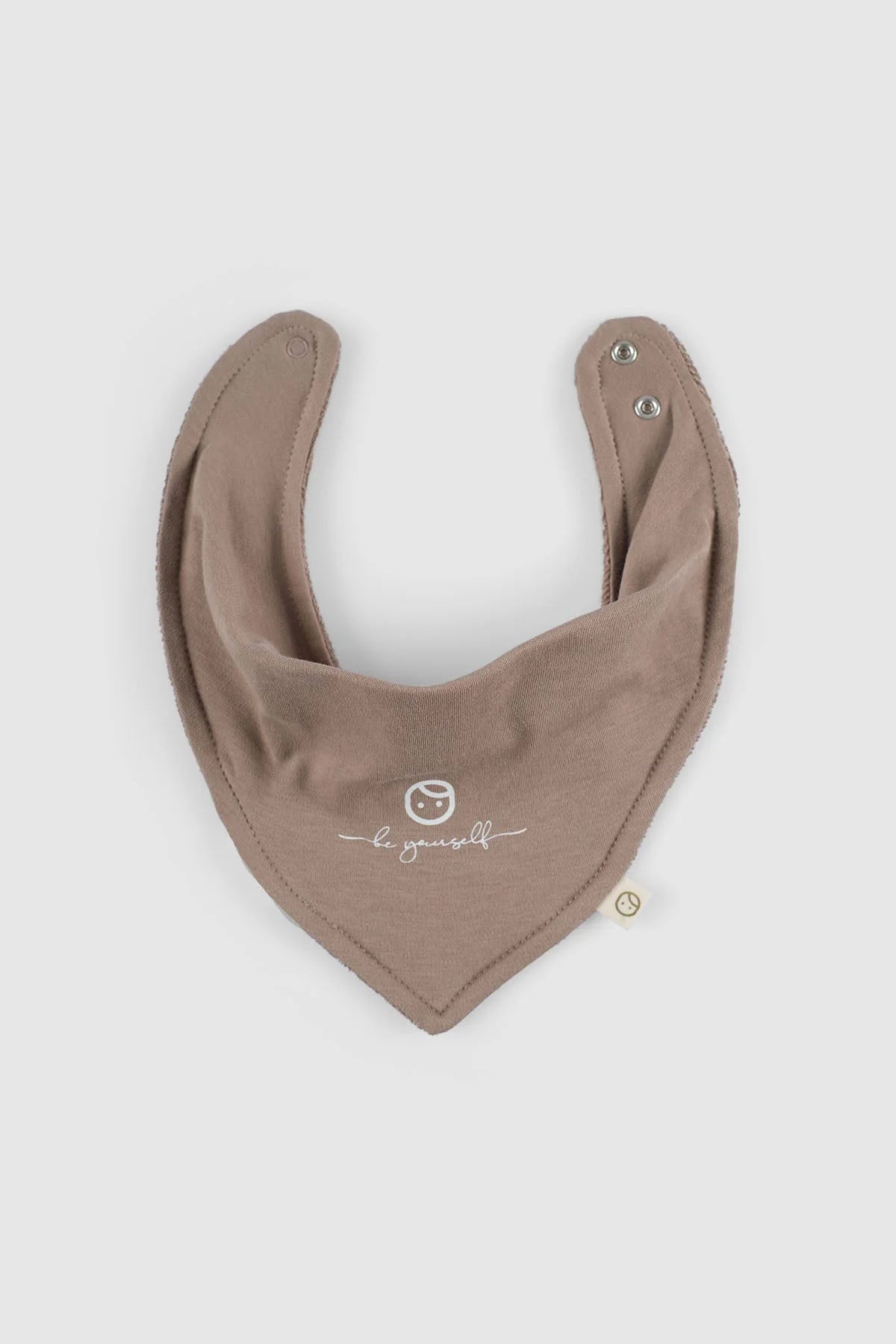 Liquid Proof Organic Cotton Scarf Bib - Gusto Brown
