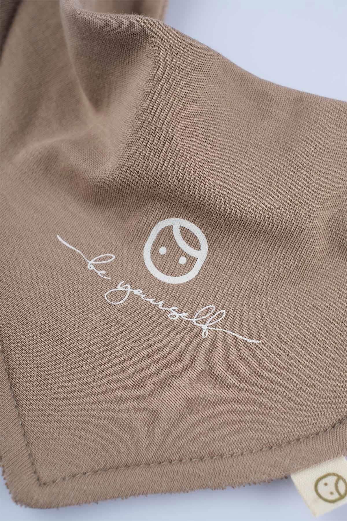 Liquid Proof Organic Cotton Scarf Bib - Gusto Brown