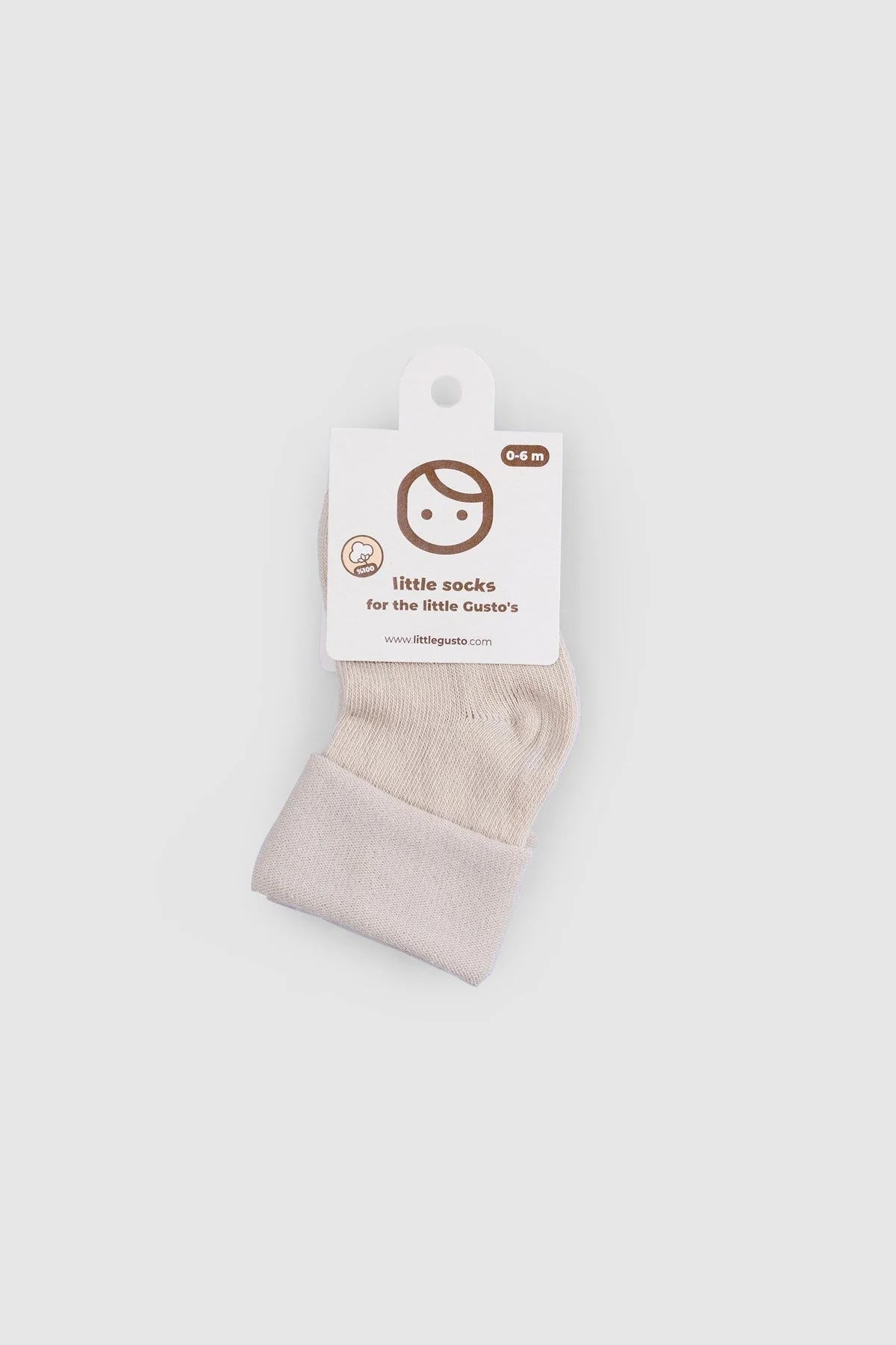 Organic Baby Socks - Beige