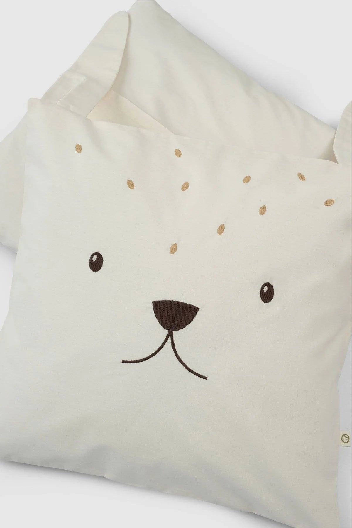 Organic Cotton Square Pillow - Rabbit