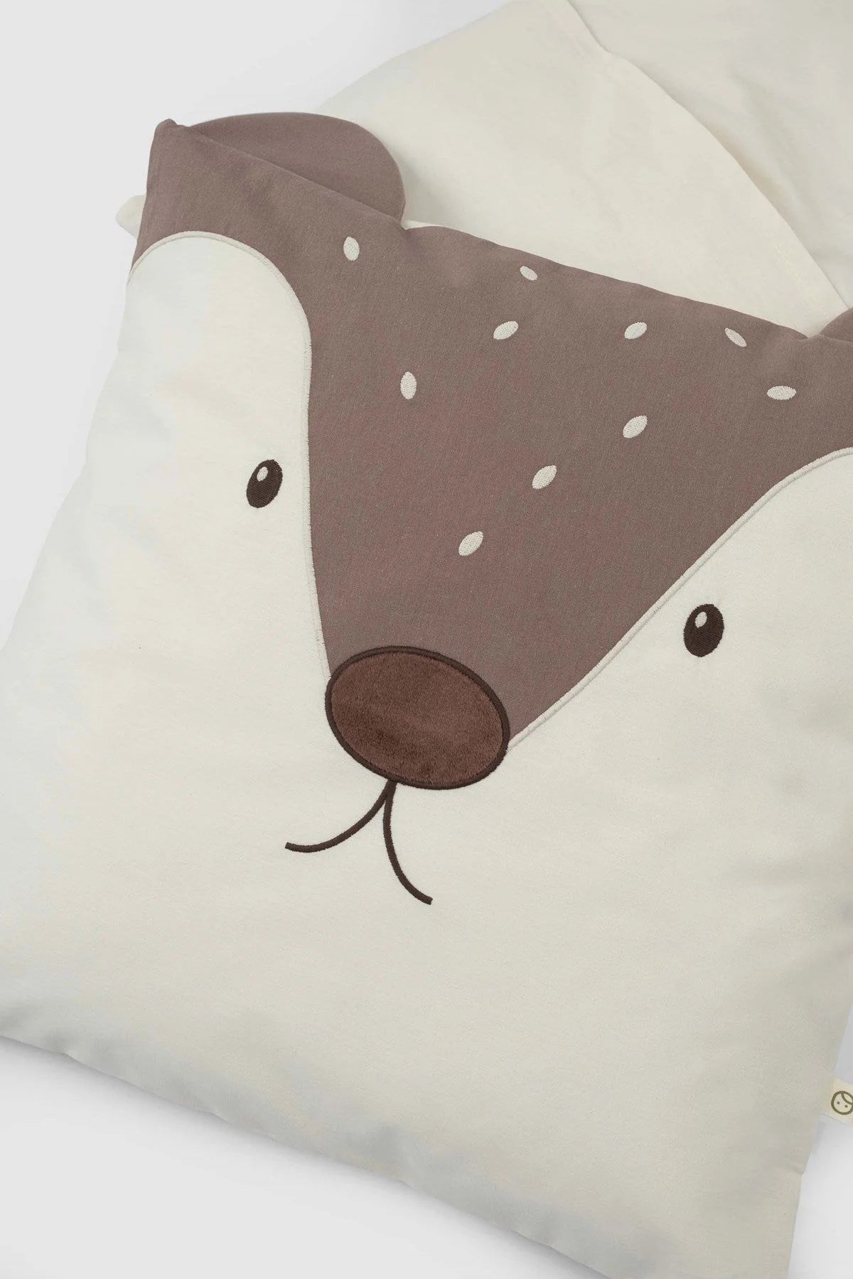 Organic Cotton Square Pillow - Fox