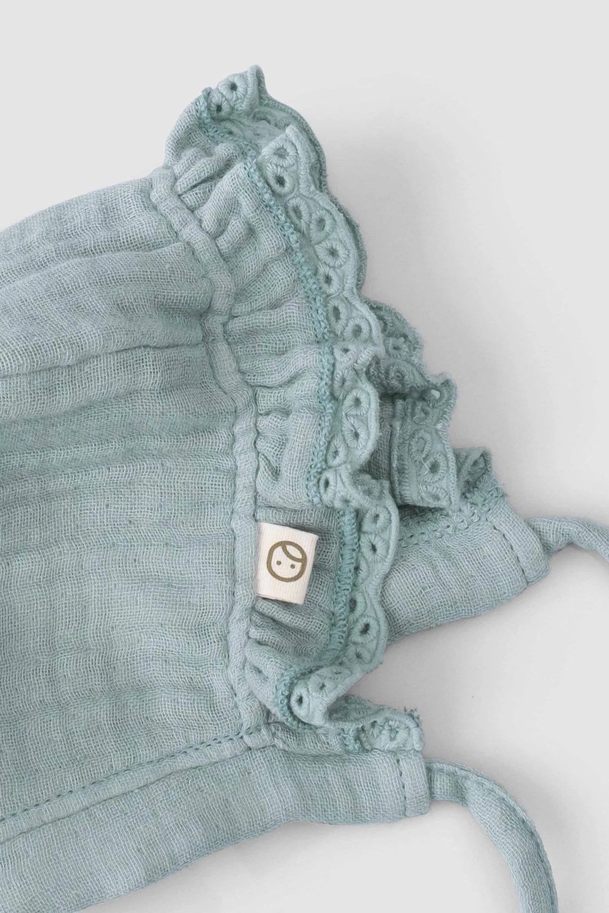 Organic Cotton Muslin British Hat - Green